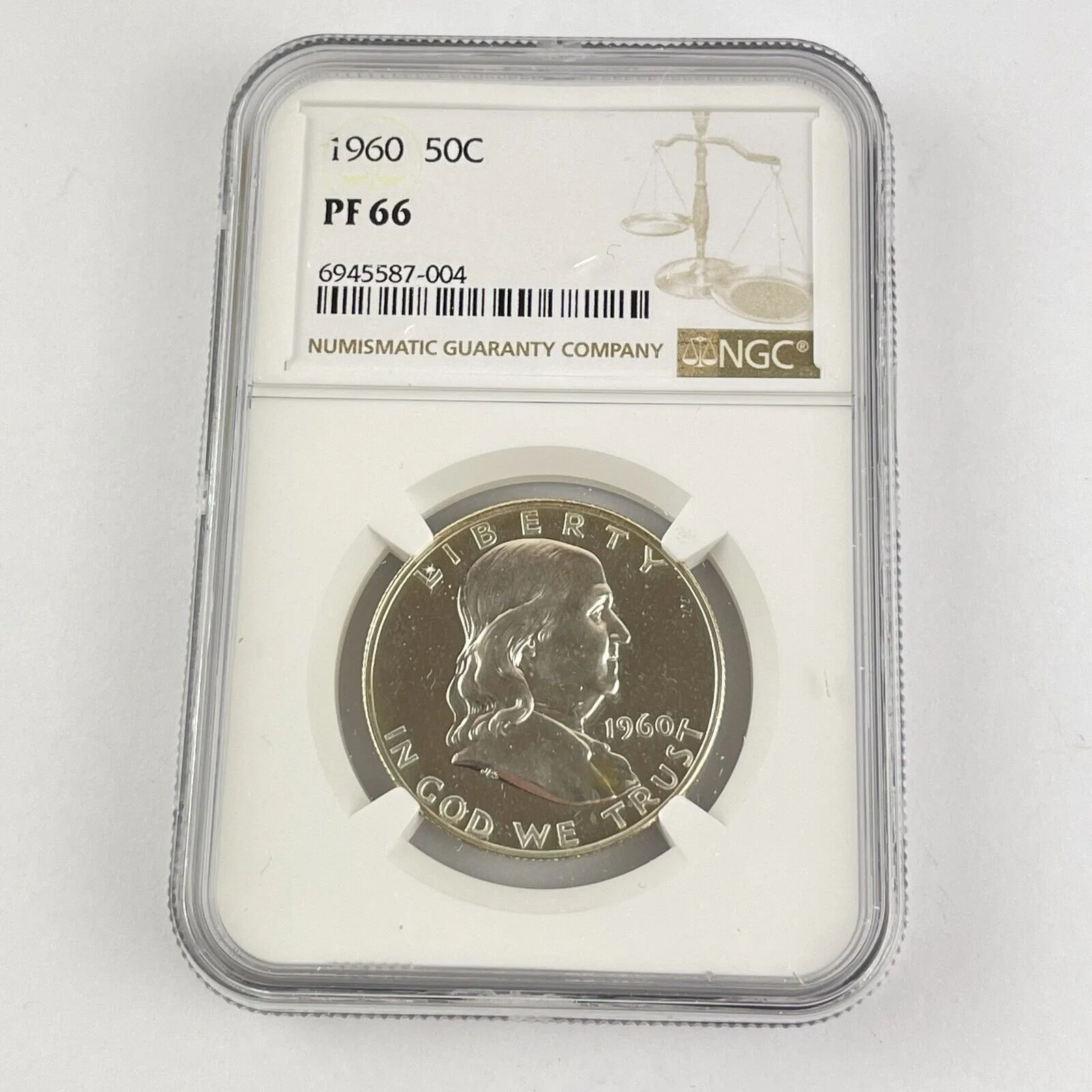 United States 1960 50C Half Dollar Halves Dollar Clad PF 66 Proof NGC Graded