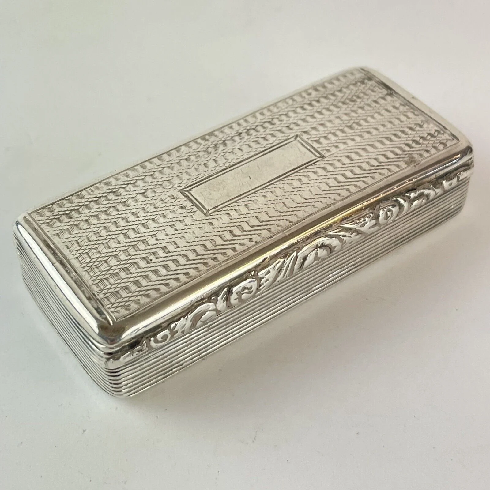 Antique George IV Solid Silver Gilt Snuff Box Thomas & William Simpson 1824 67mm