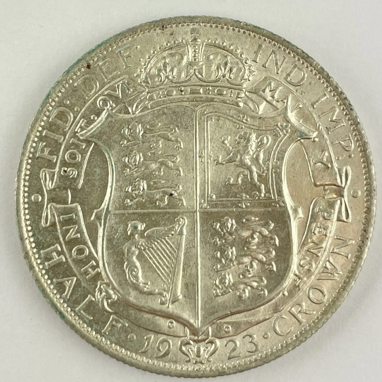 Great Britain George V 1923 Half 1/2 Crown Coin