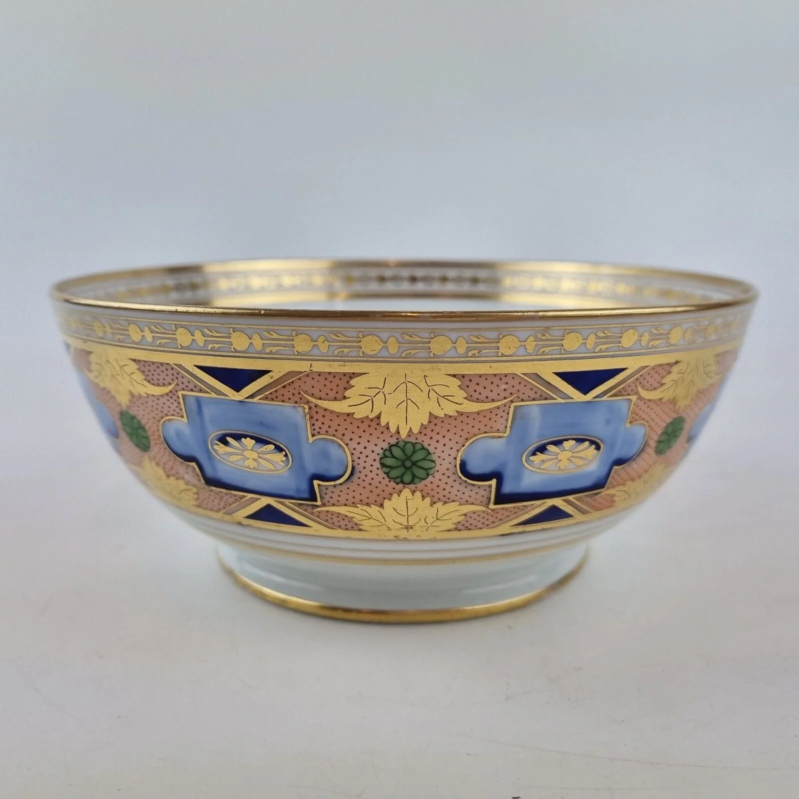 Antique 19th Century Ridgway Pattern 487 Slop Bowl 17.9cm Diameter