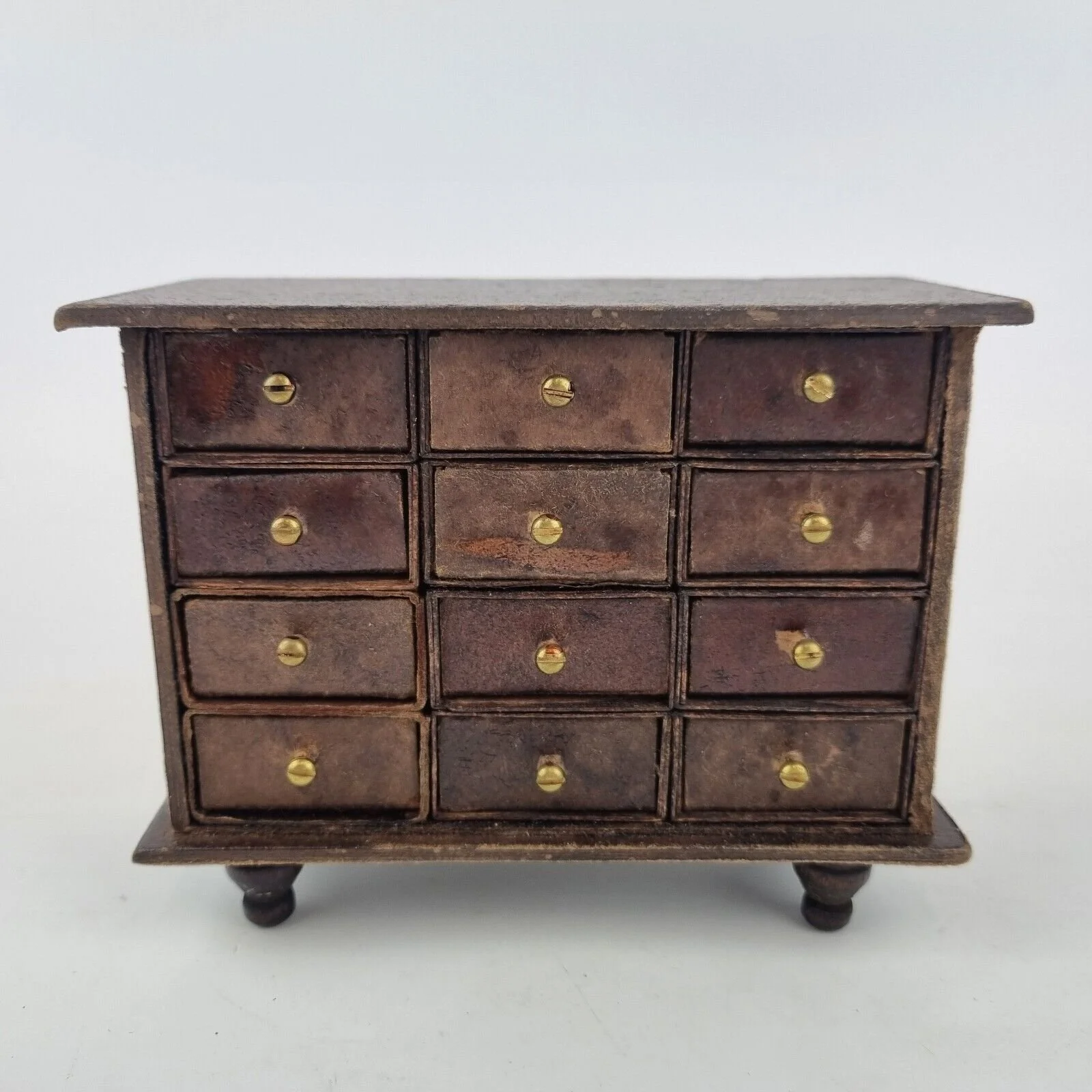 Vintage Antique? Scratch Built Miniature Chest 12 Drawers MadeFrom Matchboxes #2