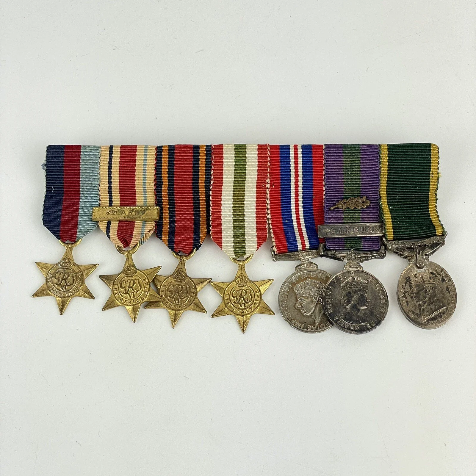 WW2 & Later Mentioned In Dispatches Miniature Medal Group 8th Army