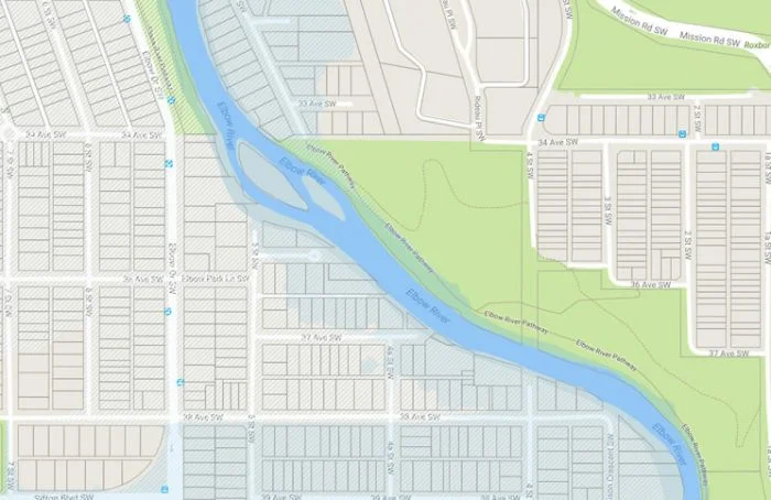 Realtors(r) with Calgary Real Estate Board can see flood risk when mapping prospect matches for clients. 