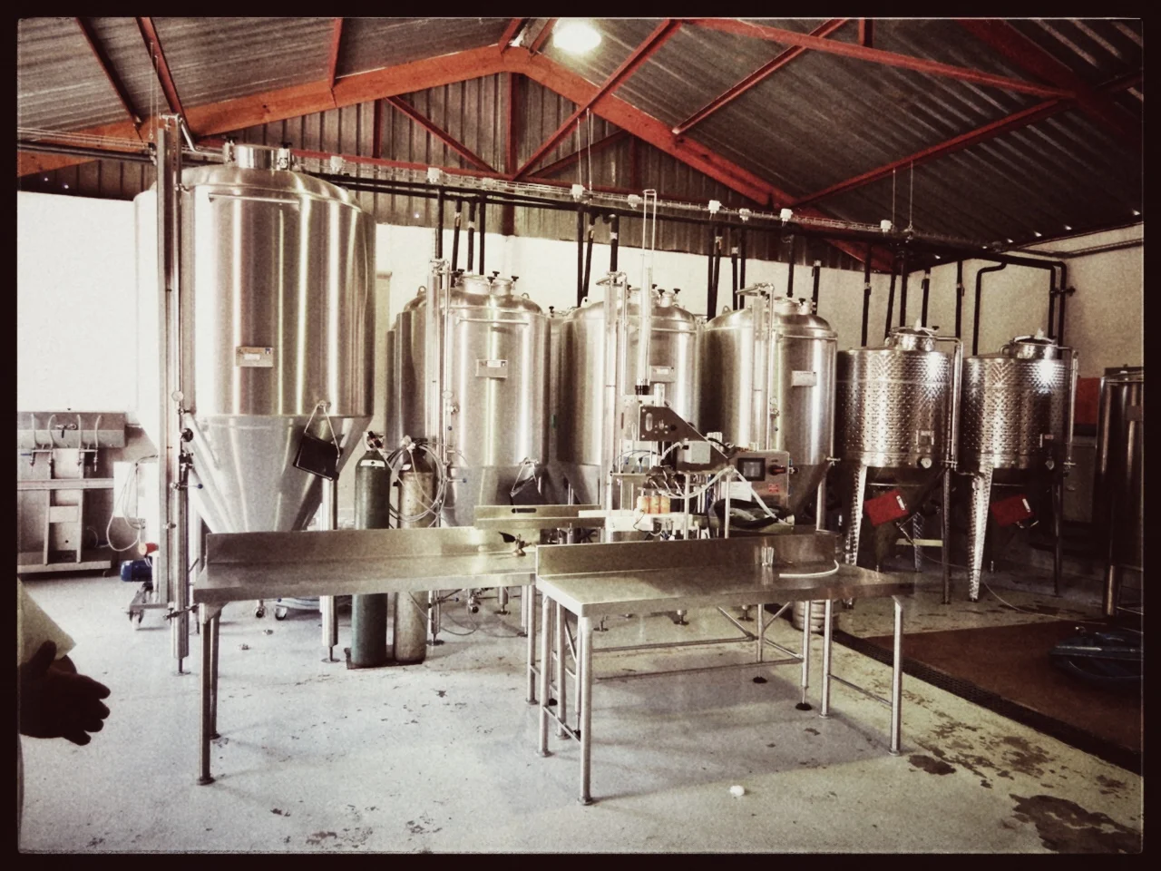 bezoek aan de microbrouwerij ‘Saggy Stone’ in de omgeving van Robertson.