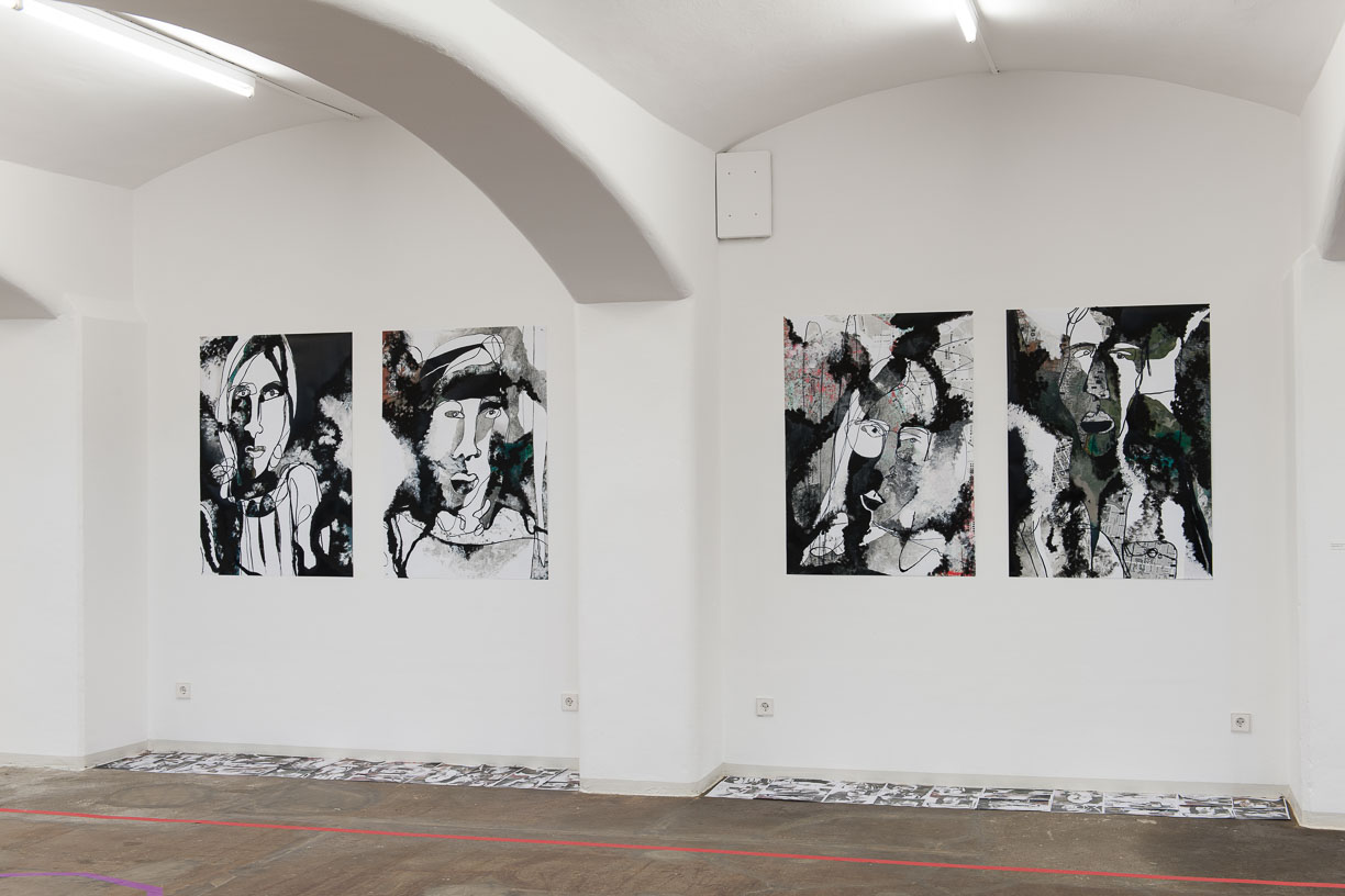 Angela Wetzel, SKYPELAB MAPS, Städtische Galerie Reutlingen, 2016, Photo: Karl Scheuring, Reutlingen
