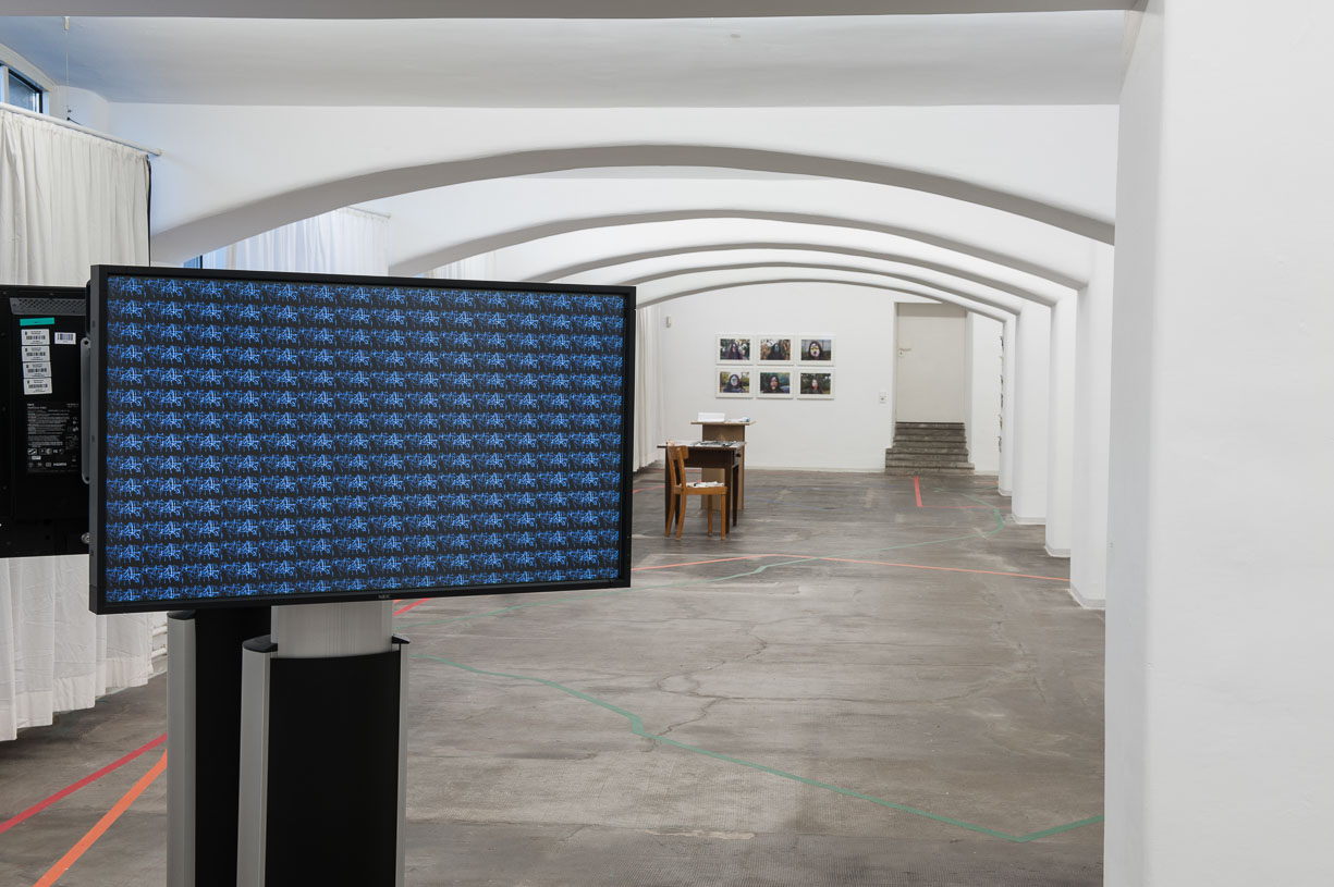Riza Manalo, Line Dialogue I, 2015, at Städtische Galerie Reutlingen, 2016, Photo: Karl Scheuring, Reutlingen