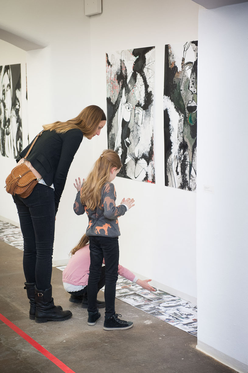 At the opening, Städtische Galerie Reutlingen, 2016. 