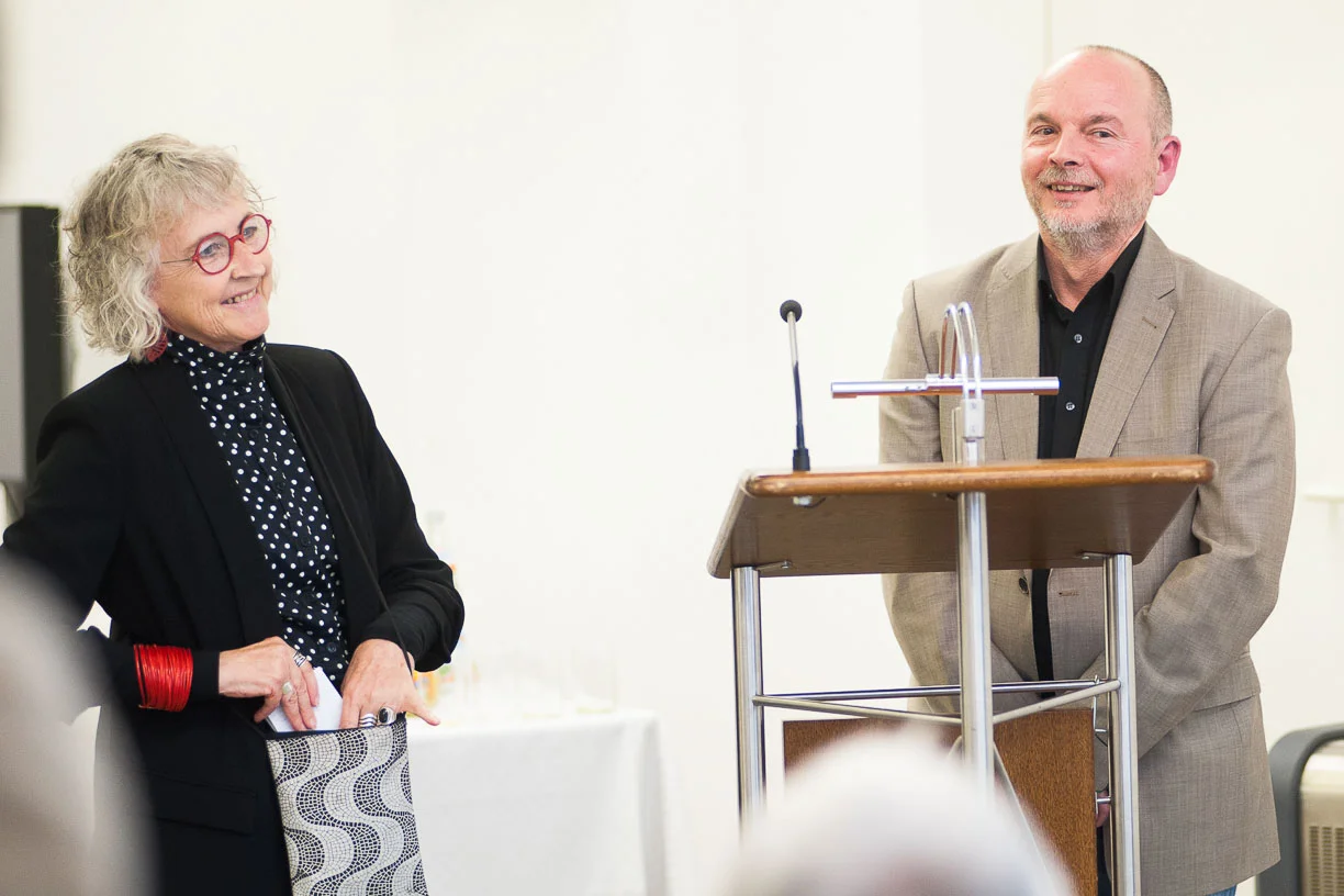 At the opening, Städtische Galerie Reutlingen, 2016.