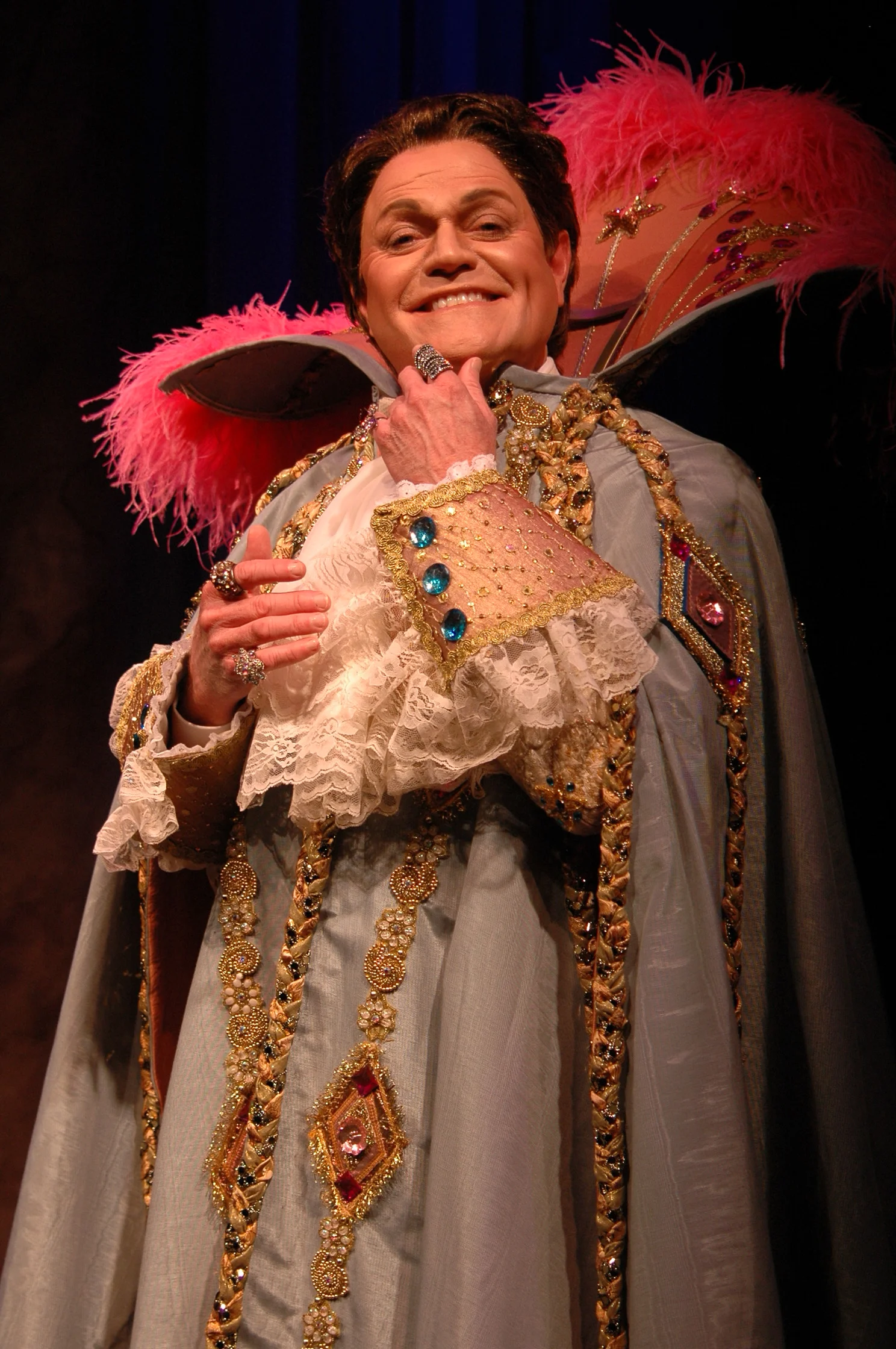 Photo by Skip Hooper. Caption: Gary Beard performs Liberace! in the Next Stage at Theatre Memphis, September 30 - October 16, 2016.