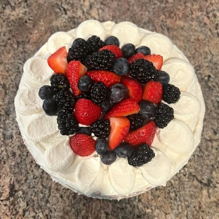 Berry chantilly cake by Kristen Raffaele