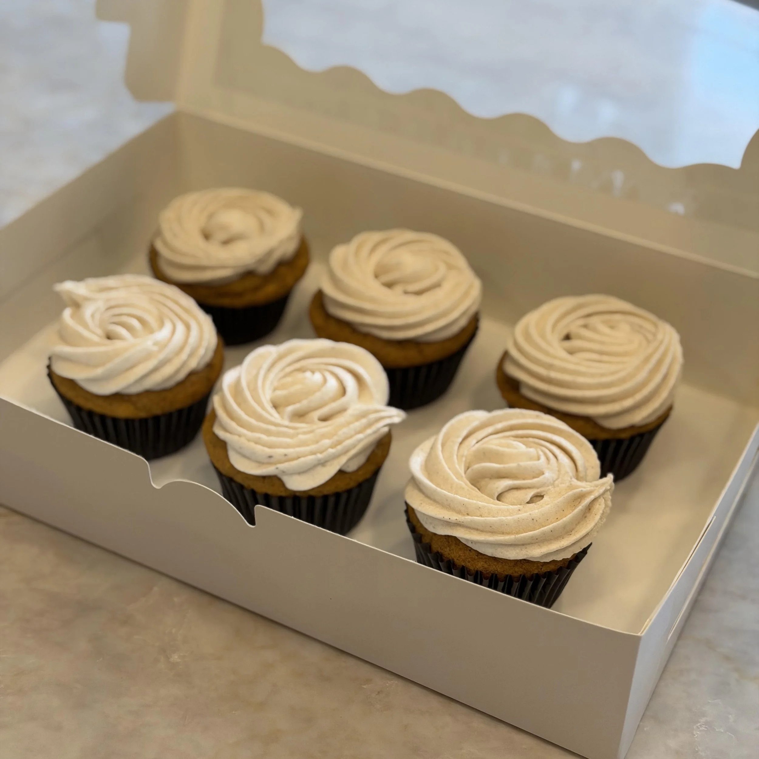 Pumpkin Vanilla Cupcakes by Kristen Raffaele