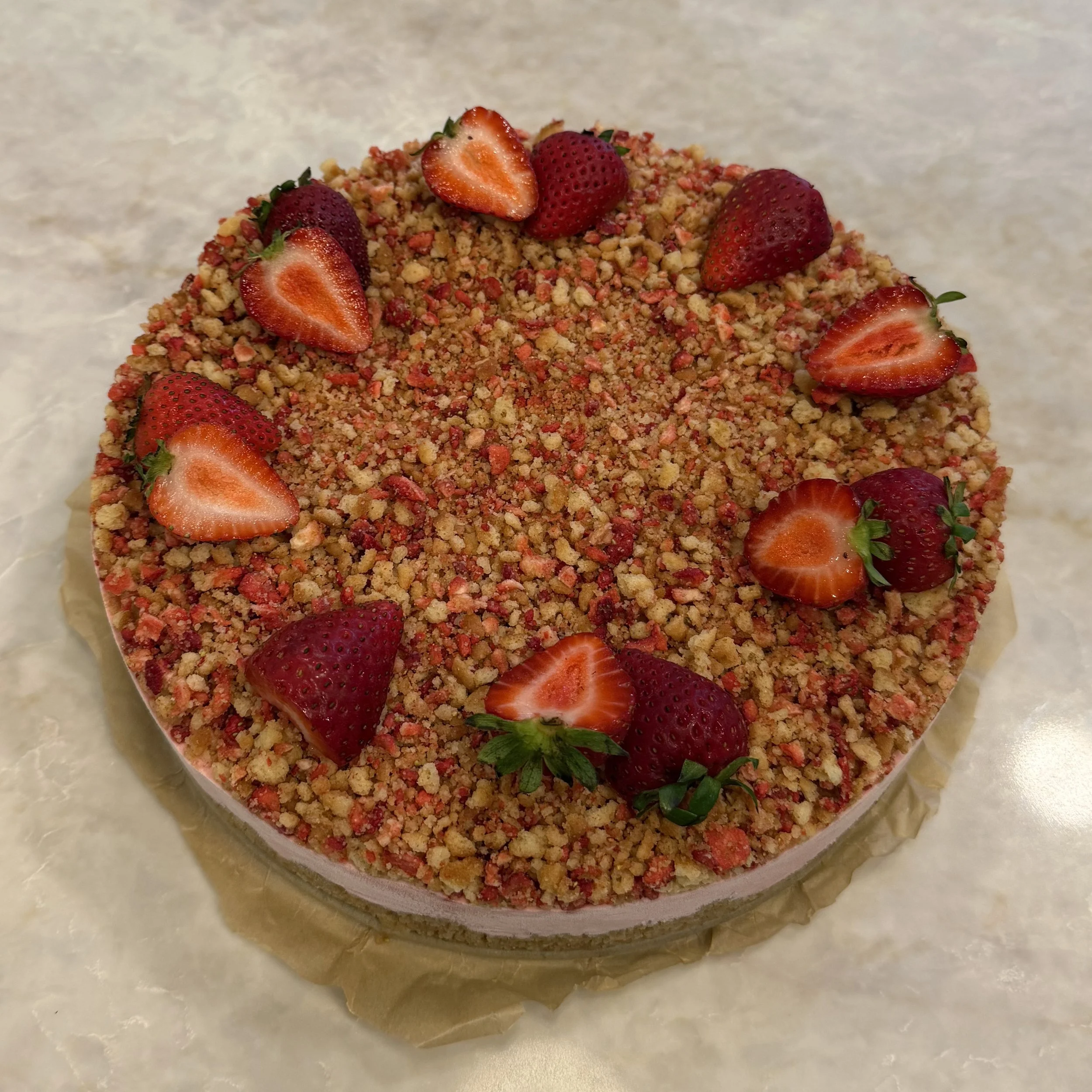 Strawberry Crunch Cheesecake