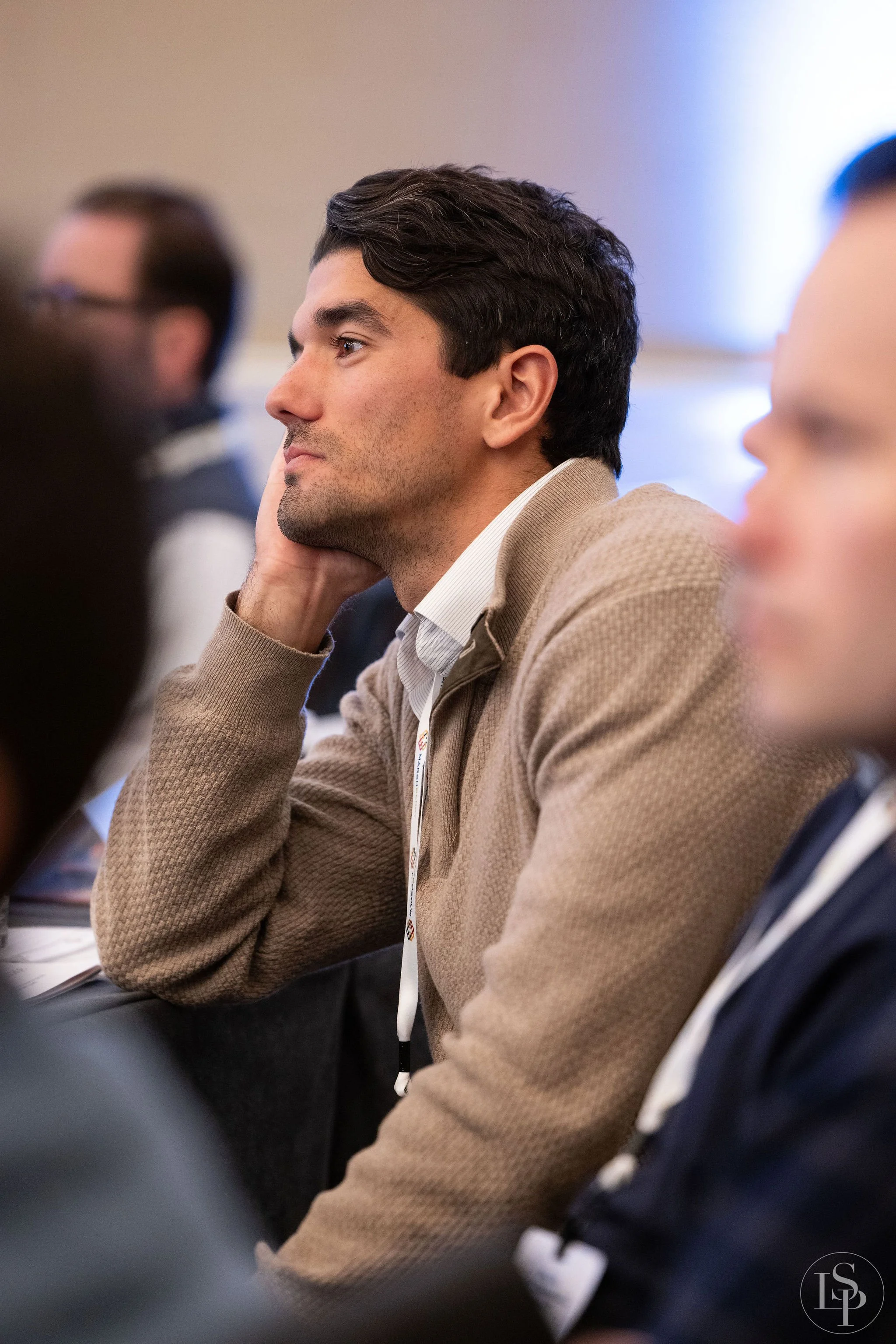 attendee actively listening engaged