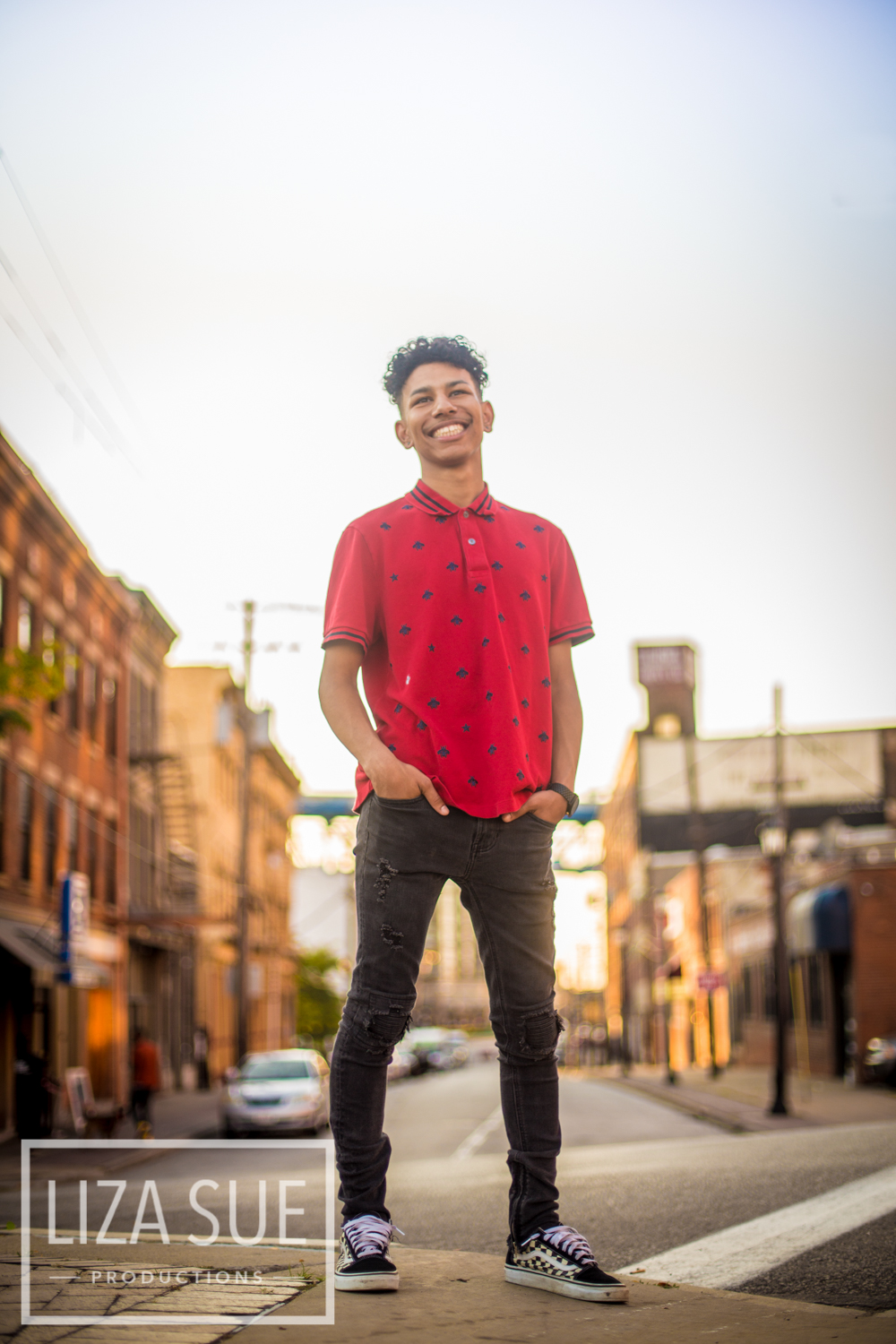 Cleveland Akron Guy boy Senior Portraits Liza Sue Productions