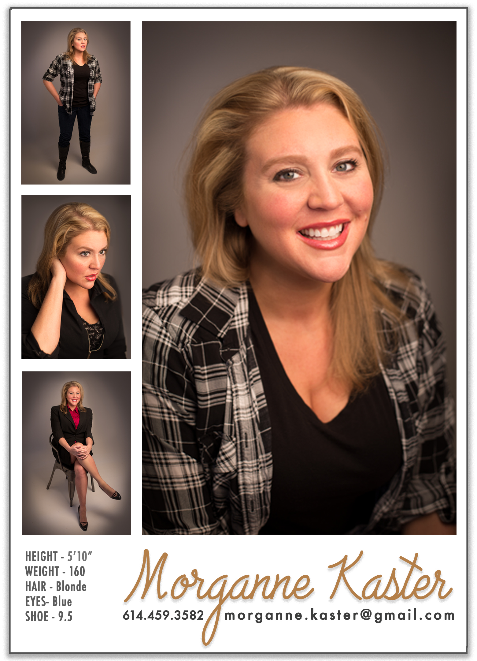 cleveland akron actor headshots comp card