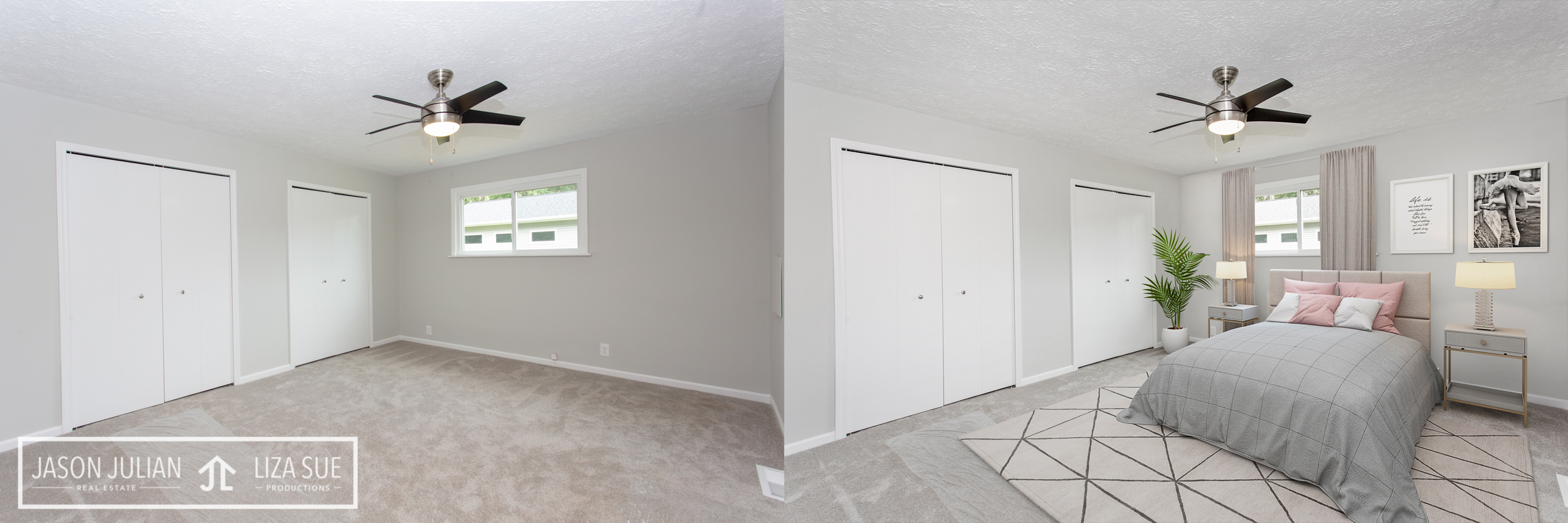 Virtual Staging Cleveland Akron before after