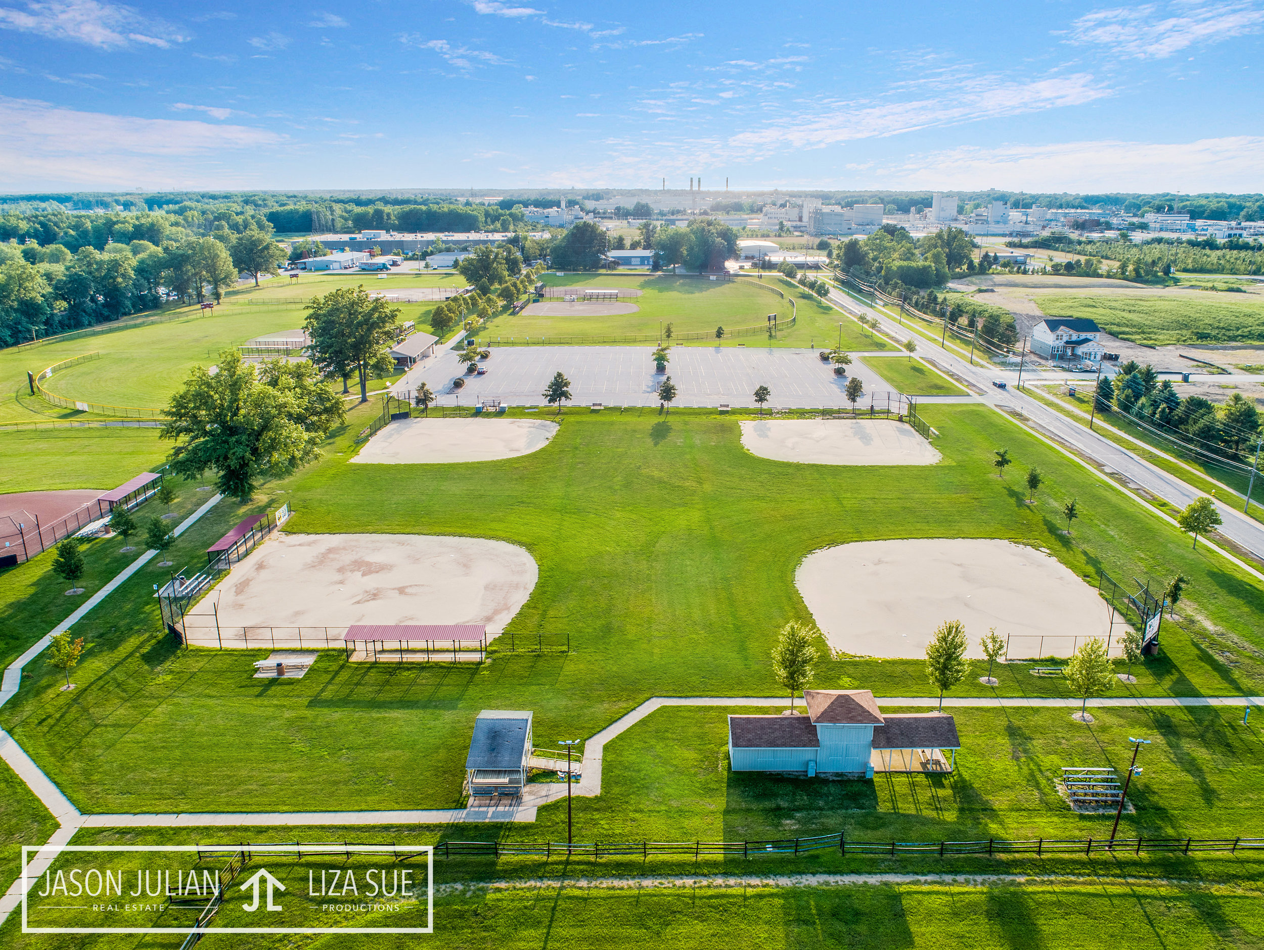 Cleveland + Akron Commercial Corporate Drone Aerial Photography Birds Eye