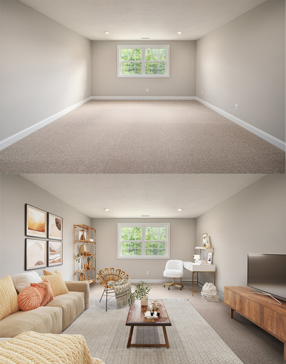 BEFORE AND AFTER VIRTUAL STAGING LIZA SUE PRODUCTIONS CLEVELAND AKRON