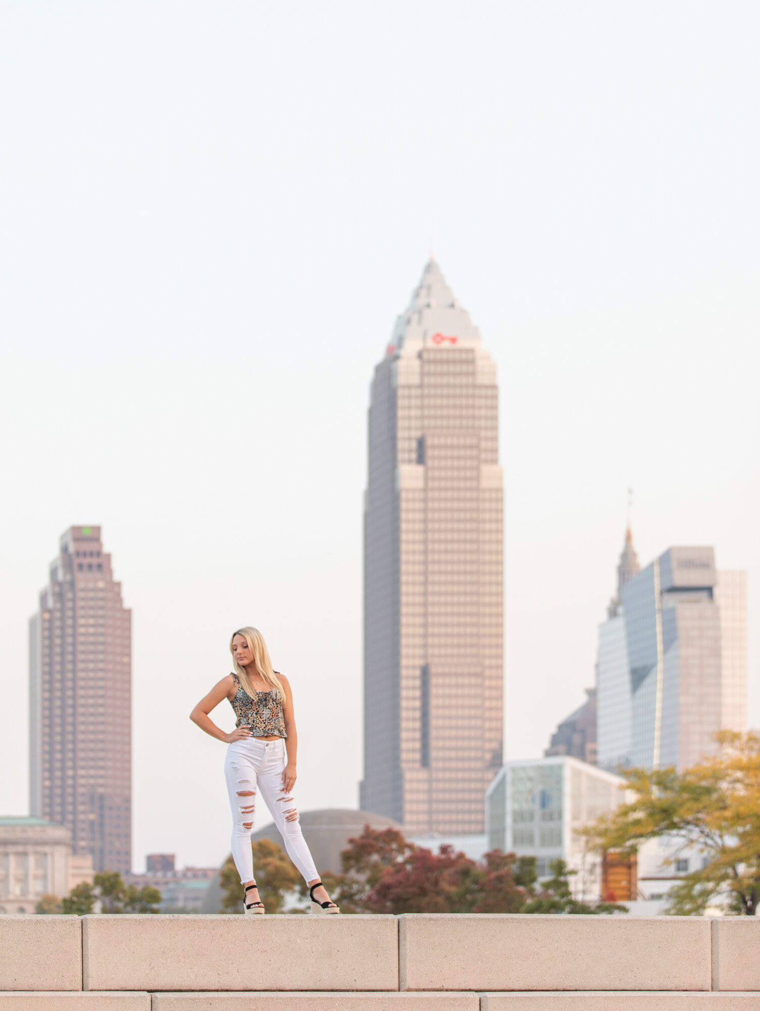 Downtown Cleveland senior portraits Liza Sue Productions photo studio