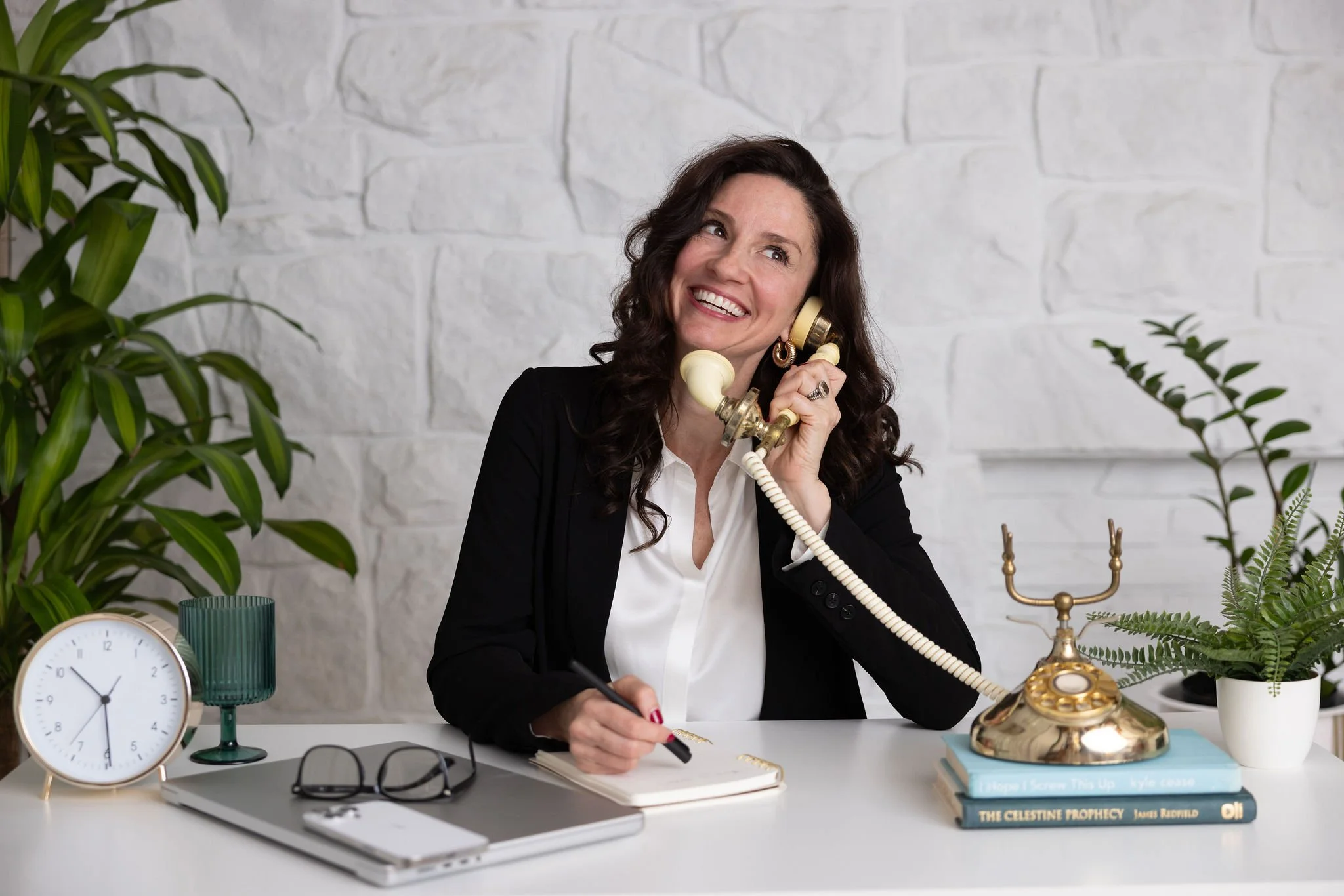 lifestyle desk photo brand shoot natural action working headshot near me cleveland akron ohio - Liza Sue prouductions photo studio richfield Ohio 