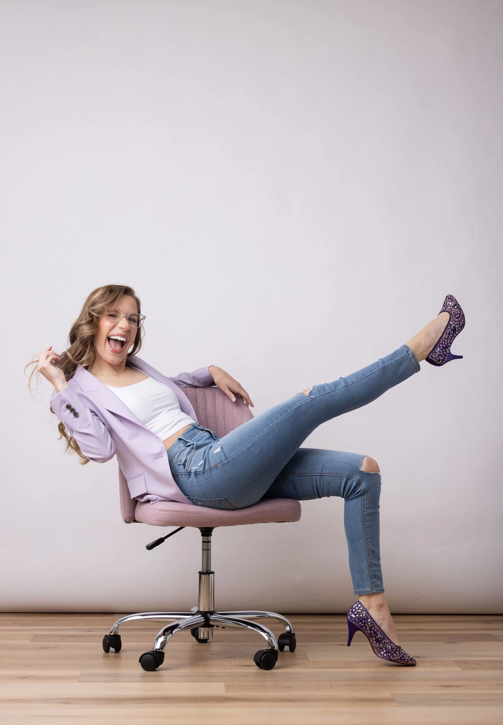 Fun and authentic brand portraits in Richfield Ohio at Liza Sue Productions photo studio 