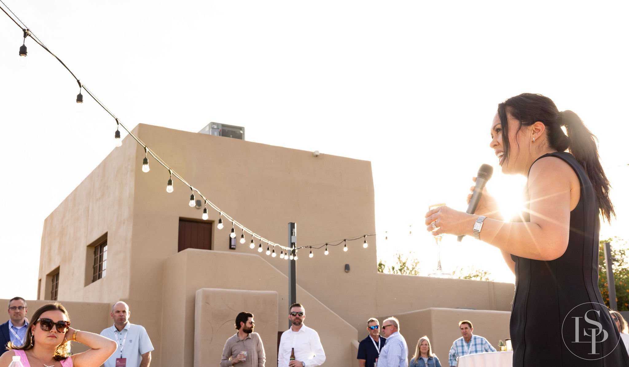 toast speech photo at corporate event