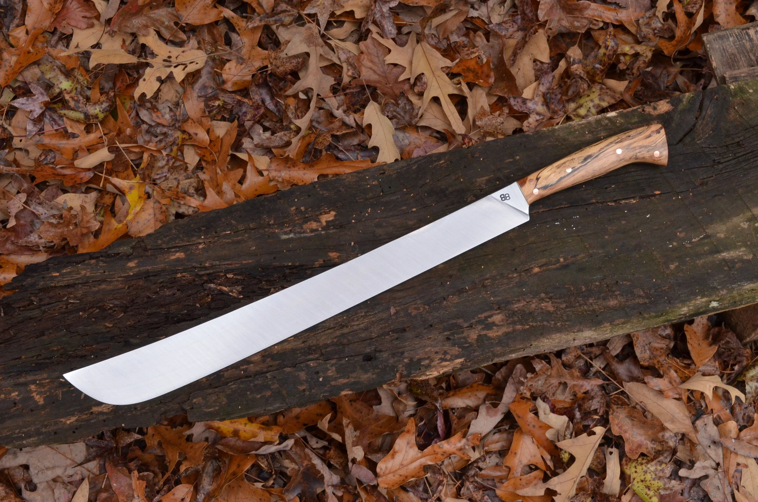 18" Machete with Spalted Pecan