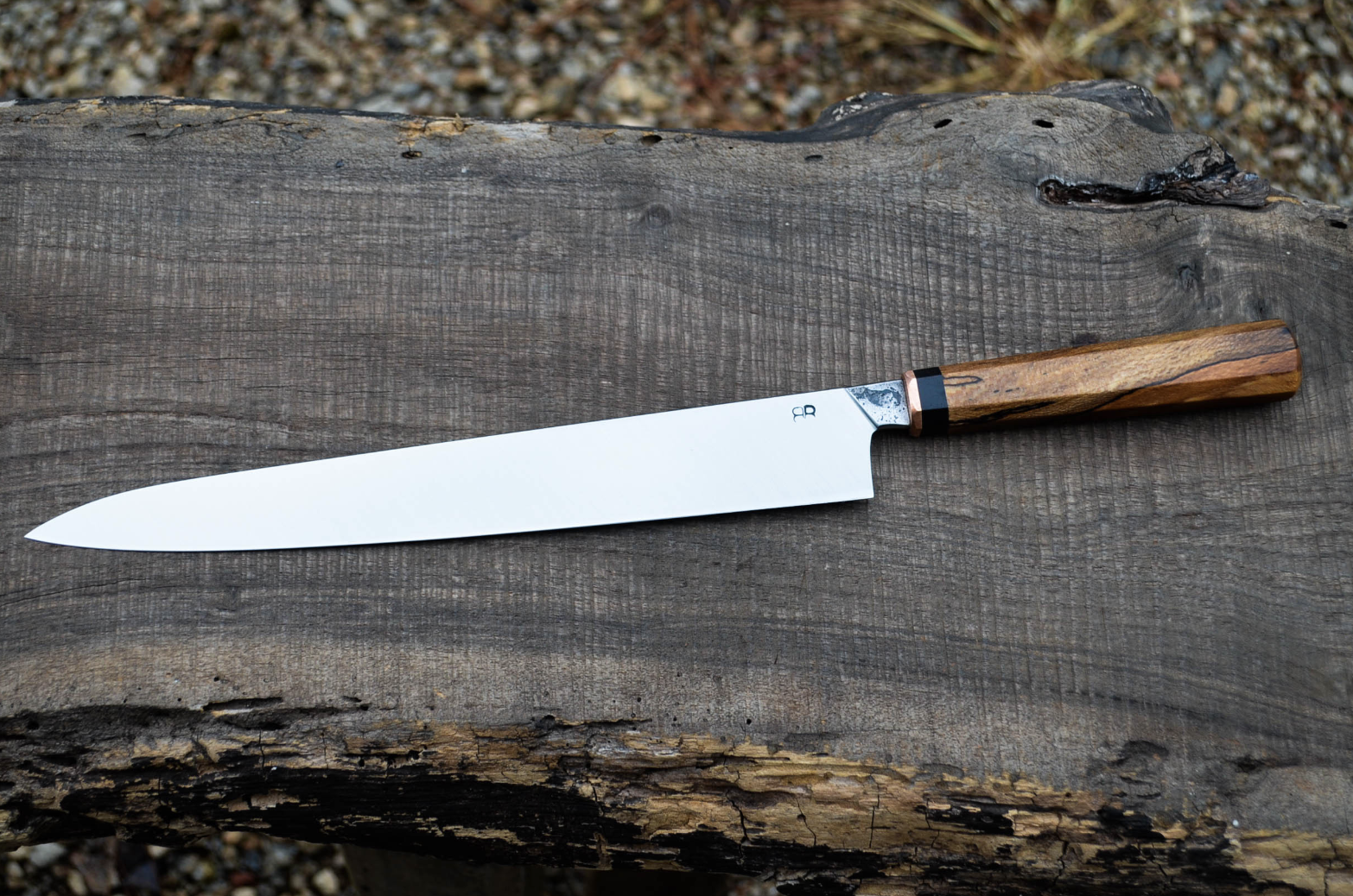 270mm Spalted Sycamore Sujihiki