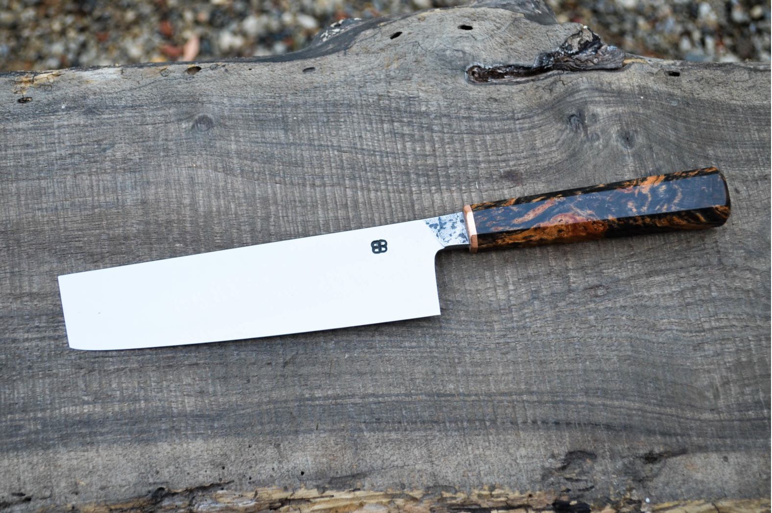 165MM BLACK CHERRY BURL NAKIRI