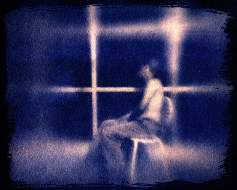 Self Portrait with Grid #1