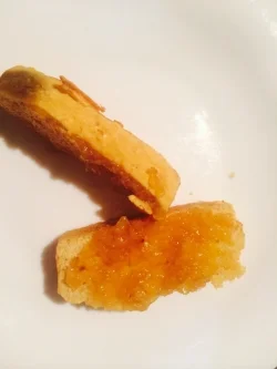 This is the Paleo Bread with the homemade peach jam. 