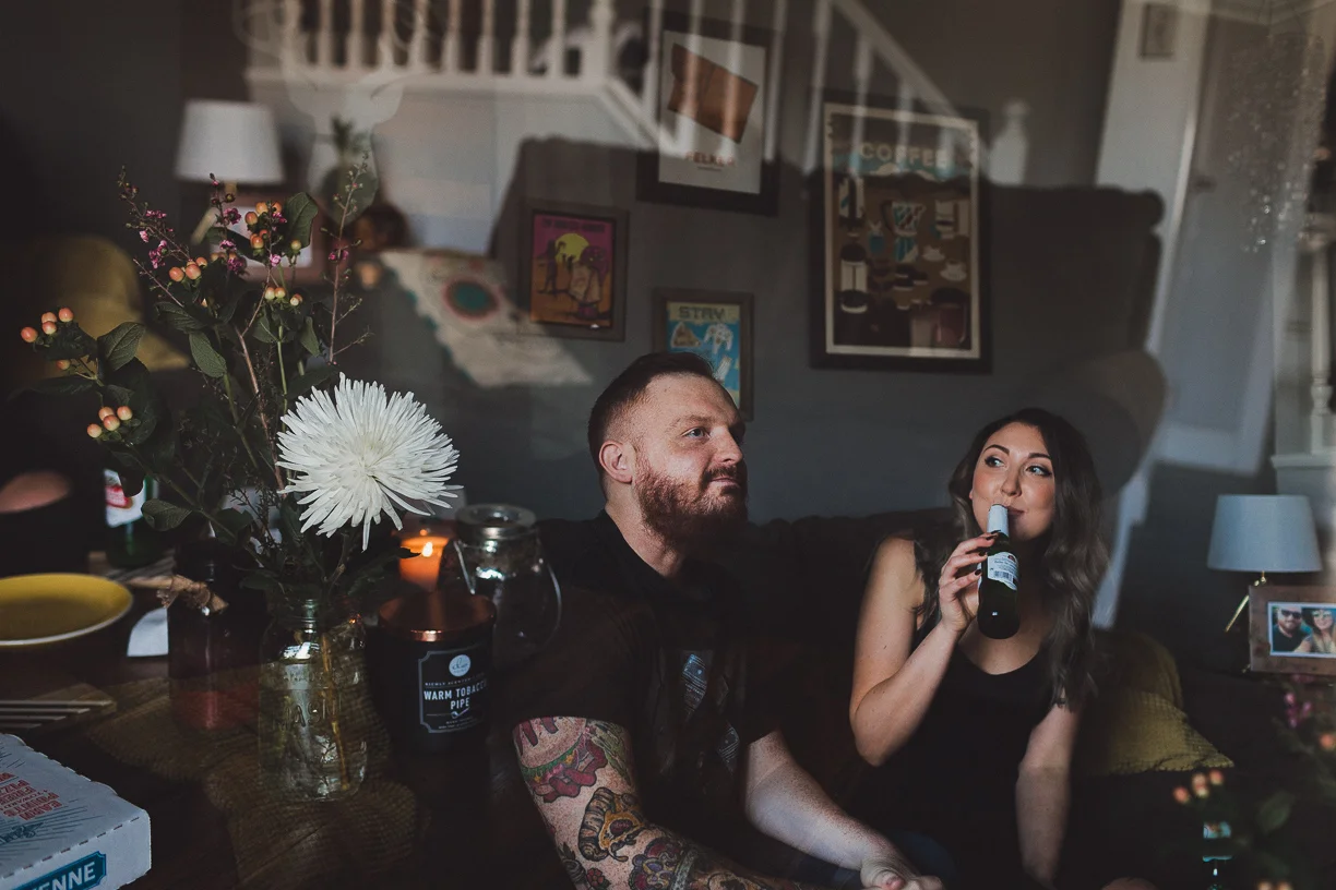 At Home Engagement Photos