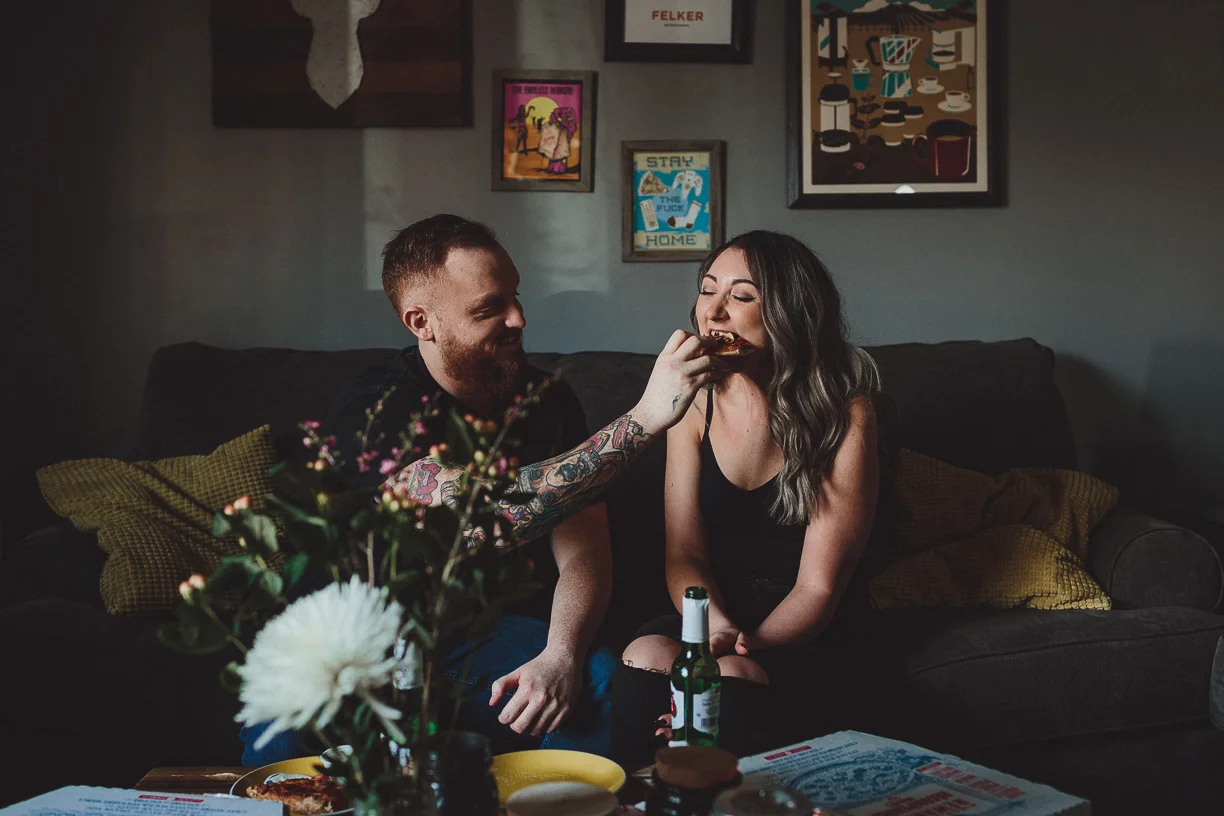 At Home Engagement Photos