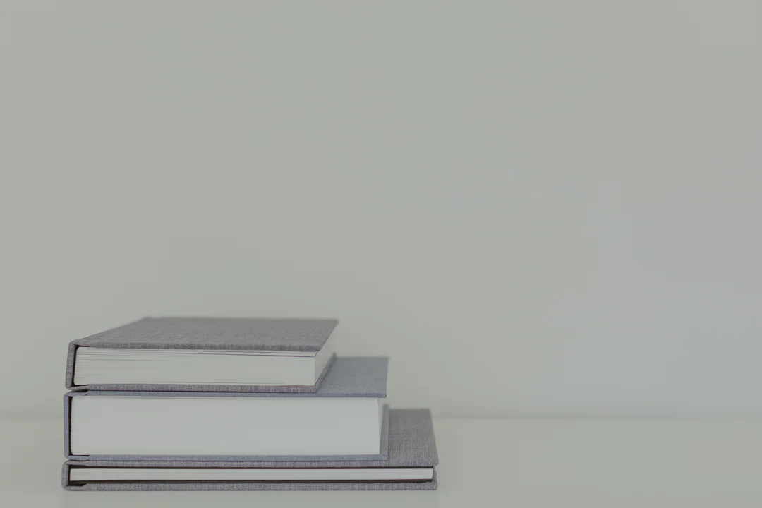 Handcrafted wedding albums.