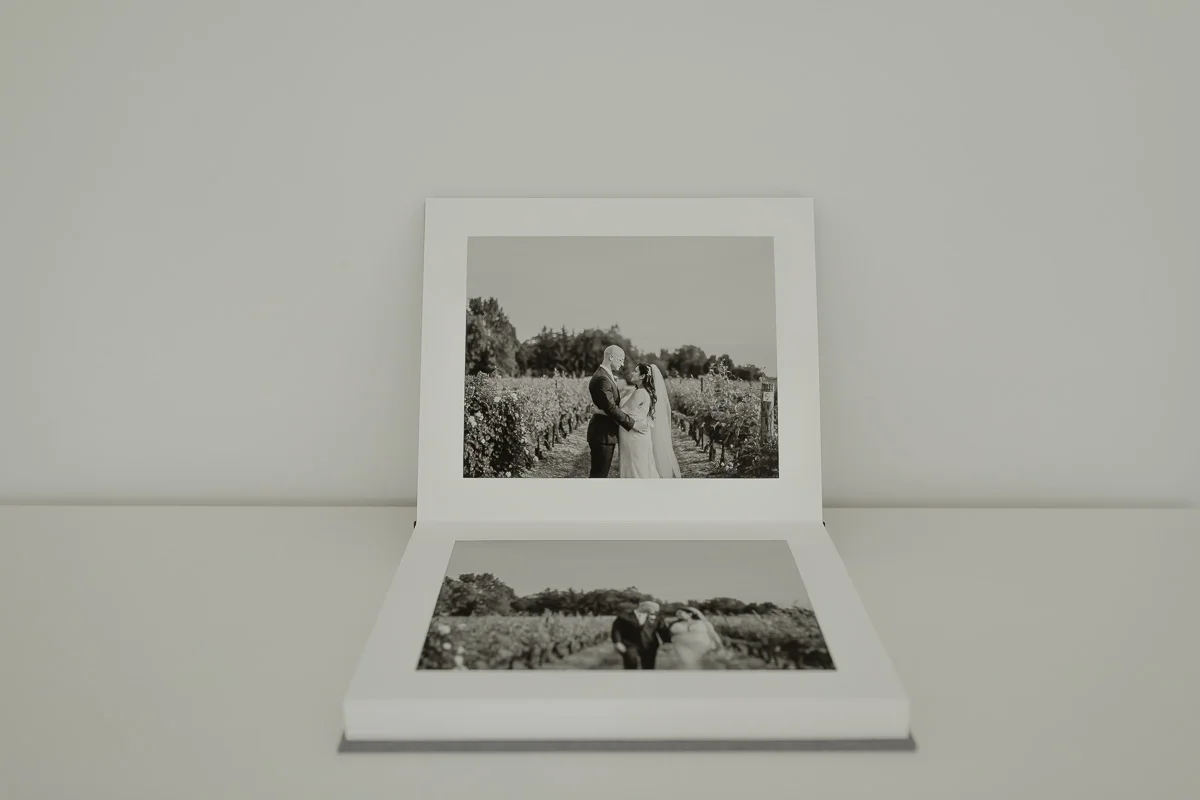 Slip-in album for 8 x 10 prints.