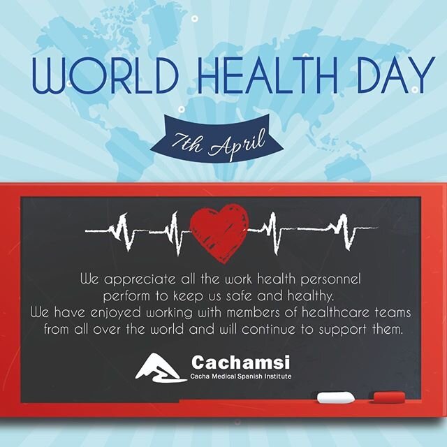 Happy World Health Day! We appreciate all the work health personnel perform to keep us safe and healthy. We have enjoyed working with members of healthcare teams from all over the world and will continue to support them.  Feliz d&iacute;a de salud. A