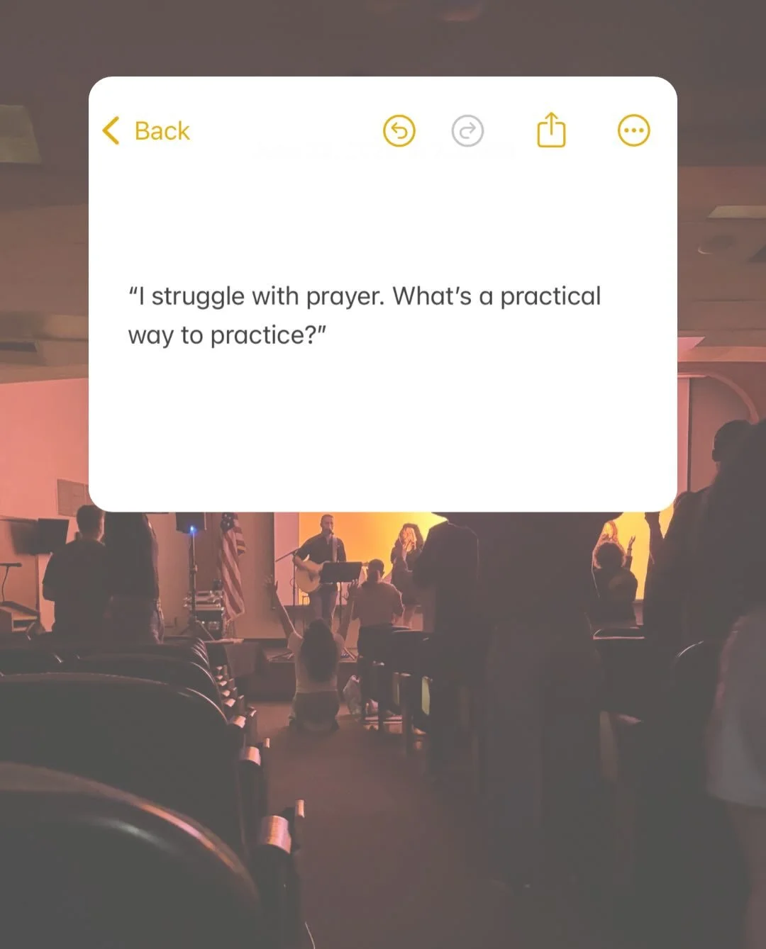 Join us for large group tonight at 7! We&rsquo;ll be diving deeper into PRAYER!