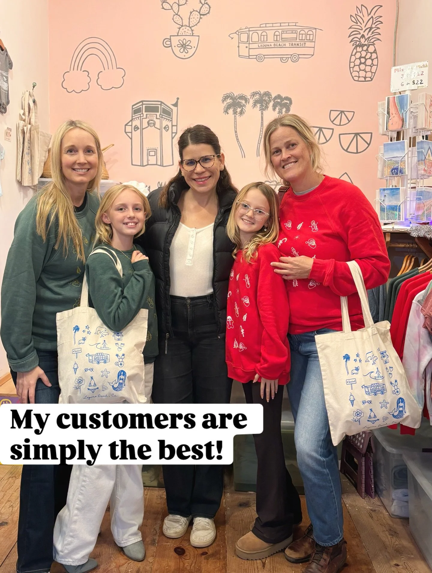 Thanks for filling my cup everyone! I'm more grateful than you know. 

Happy Holidays! 

Xxoxoxo, Brynne &amp; Harley @harleyjthefrenchie 

🐶🩷🎄✨🌈🎀

#gratitude #customerappreciationday #holidaymarket #cuteness #christmassweater