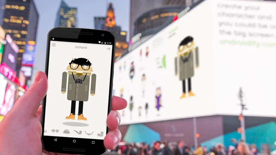 Google und das größte digitale Billboard am Times Square.