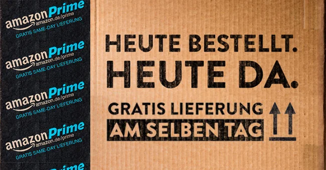 Amazon startert Same-Day-Lieferung in 14 deutschen Metropolregionen.