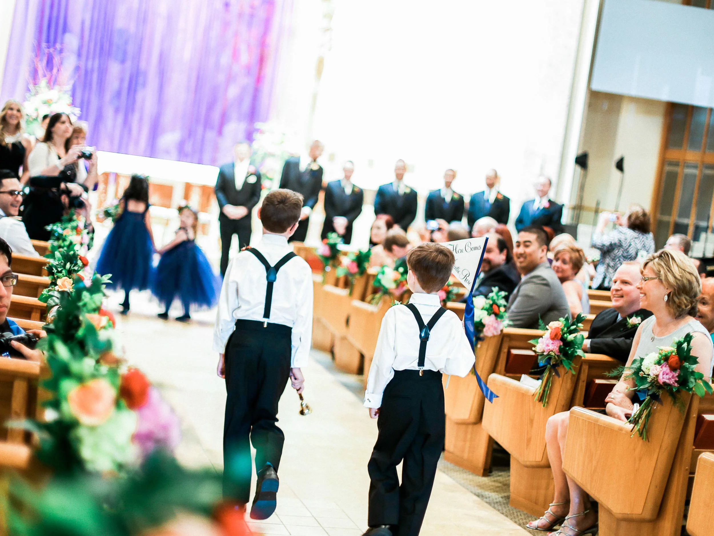 Rose + Nick Wedding at St. Mary Magdalen Church // www.kristalajara.com