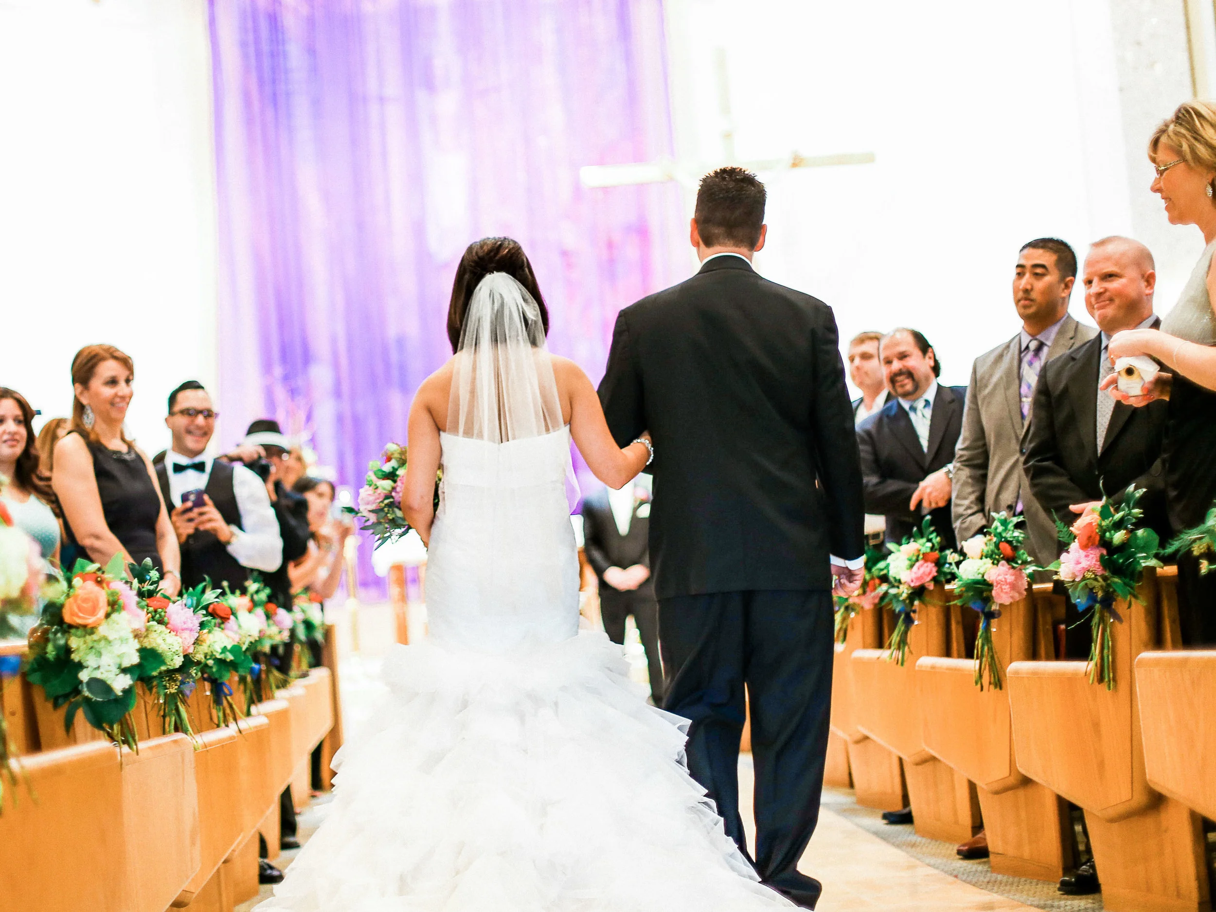 Rose + Nick Wedding at St. Mary Magdalen Church // www.kristalajara.com
