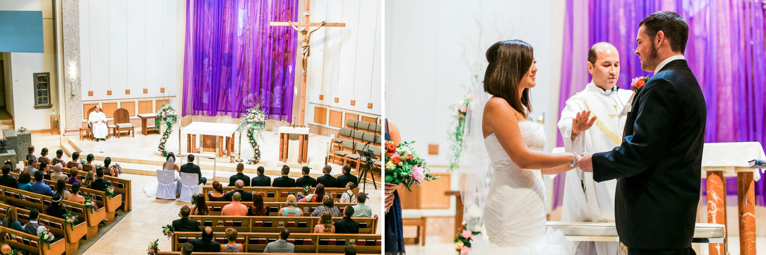 Rose + Nick Wedding at St. Mary Magdalen Church // www.kristalajara.com