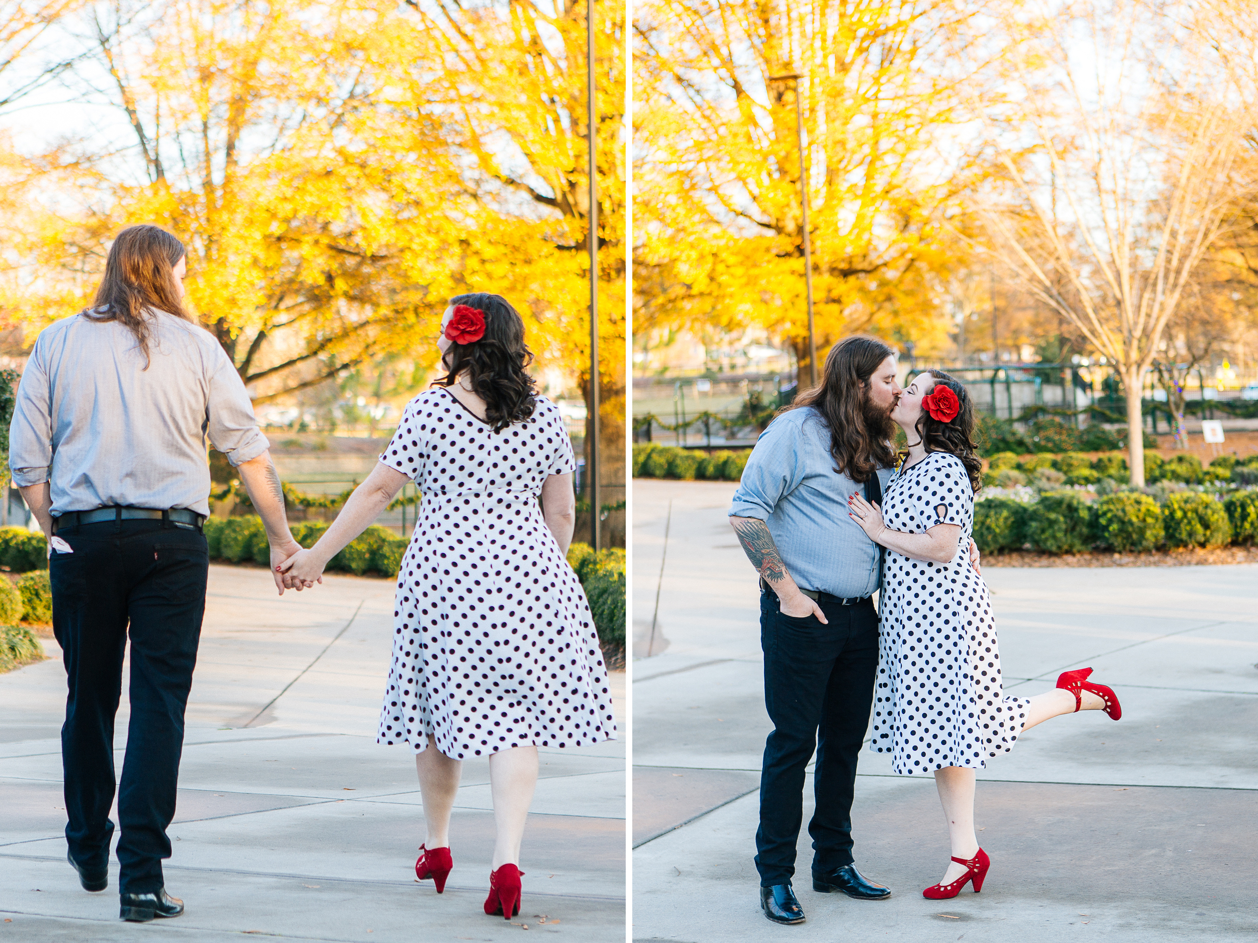 Amerique + Cory: A Vinyl Engagement // www.kristalajara.com