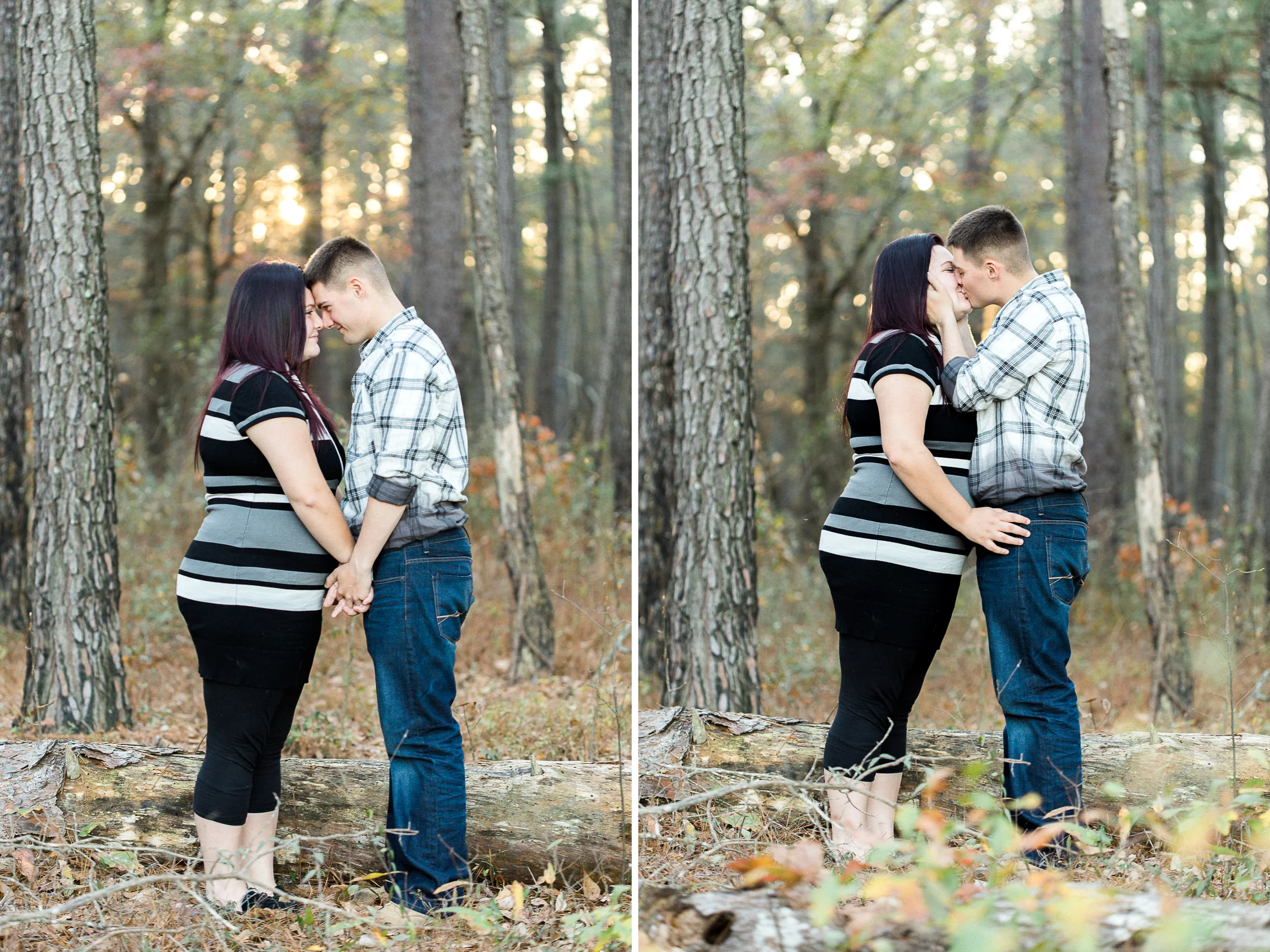 Angela + David at Carvers Creek State Park // www.kristalajara.com