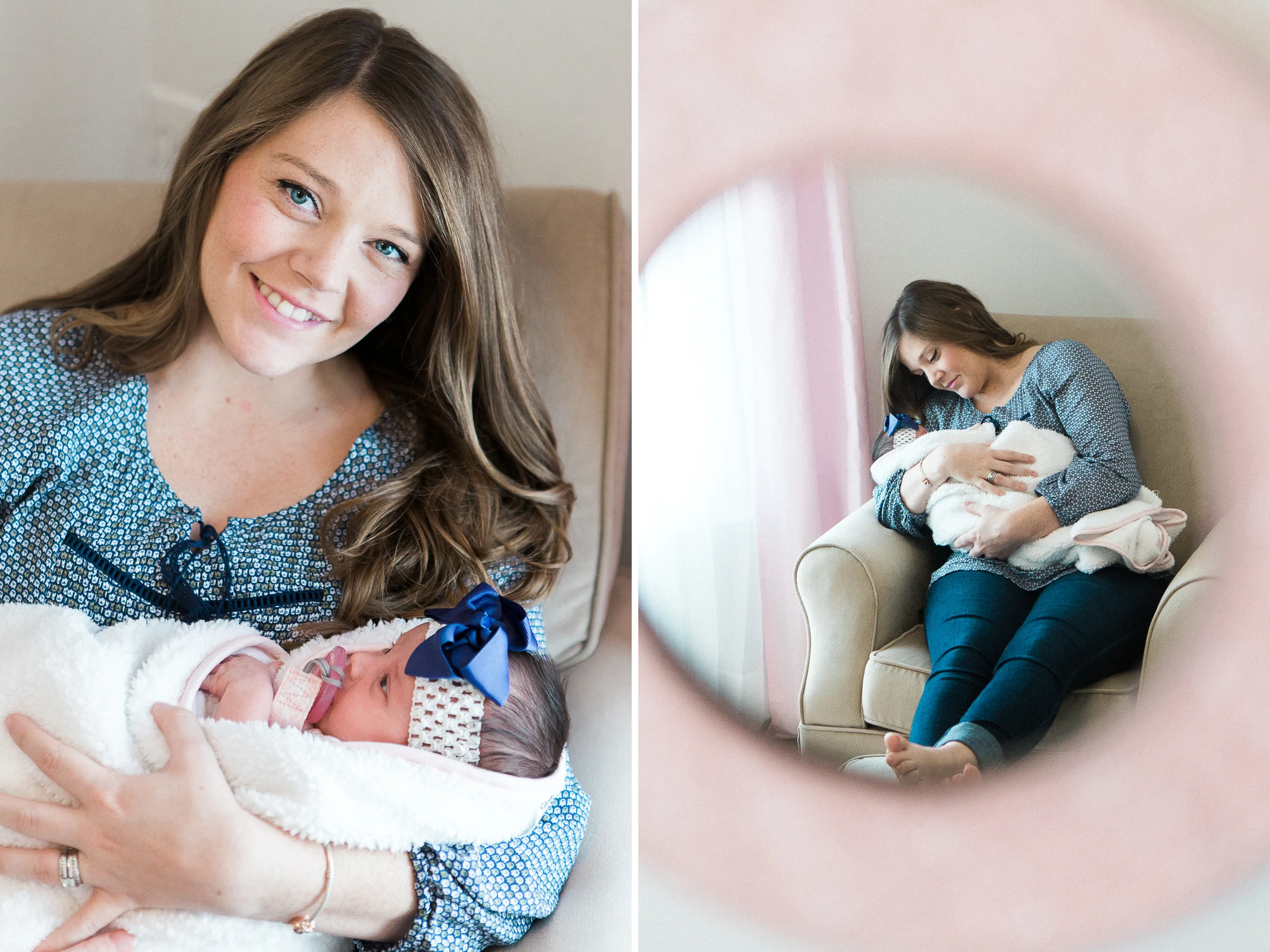 Lifestyle Newborn Session // www.kristalajara.com