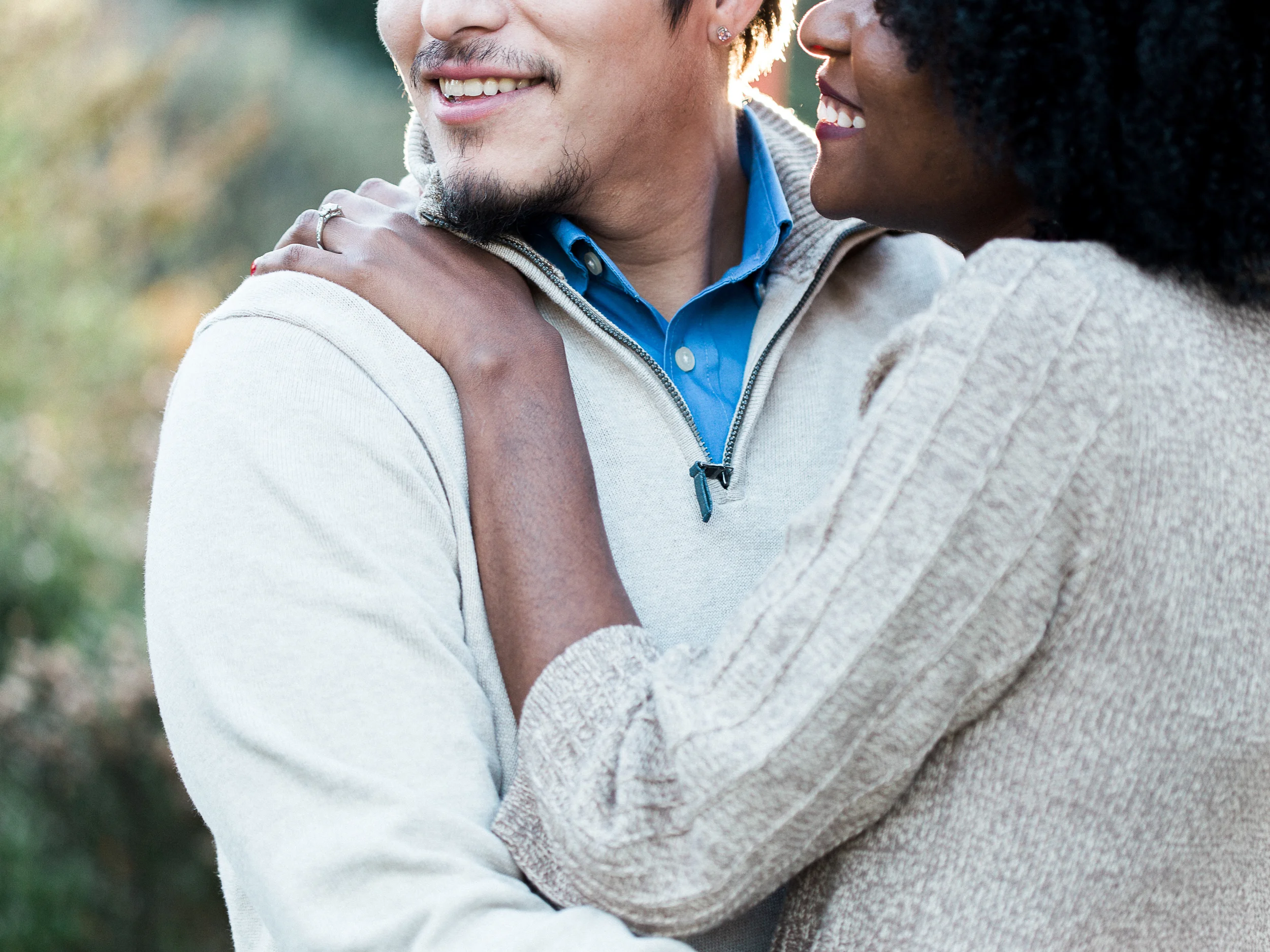Wolfgang + Tanisha: Raleigh Arboretum Engagement // www.kristalajara.com