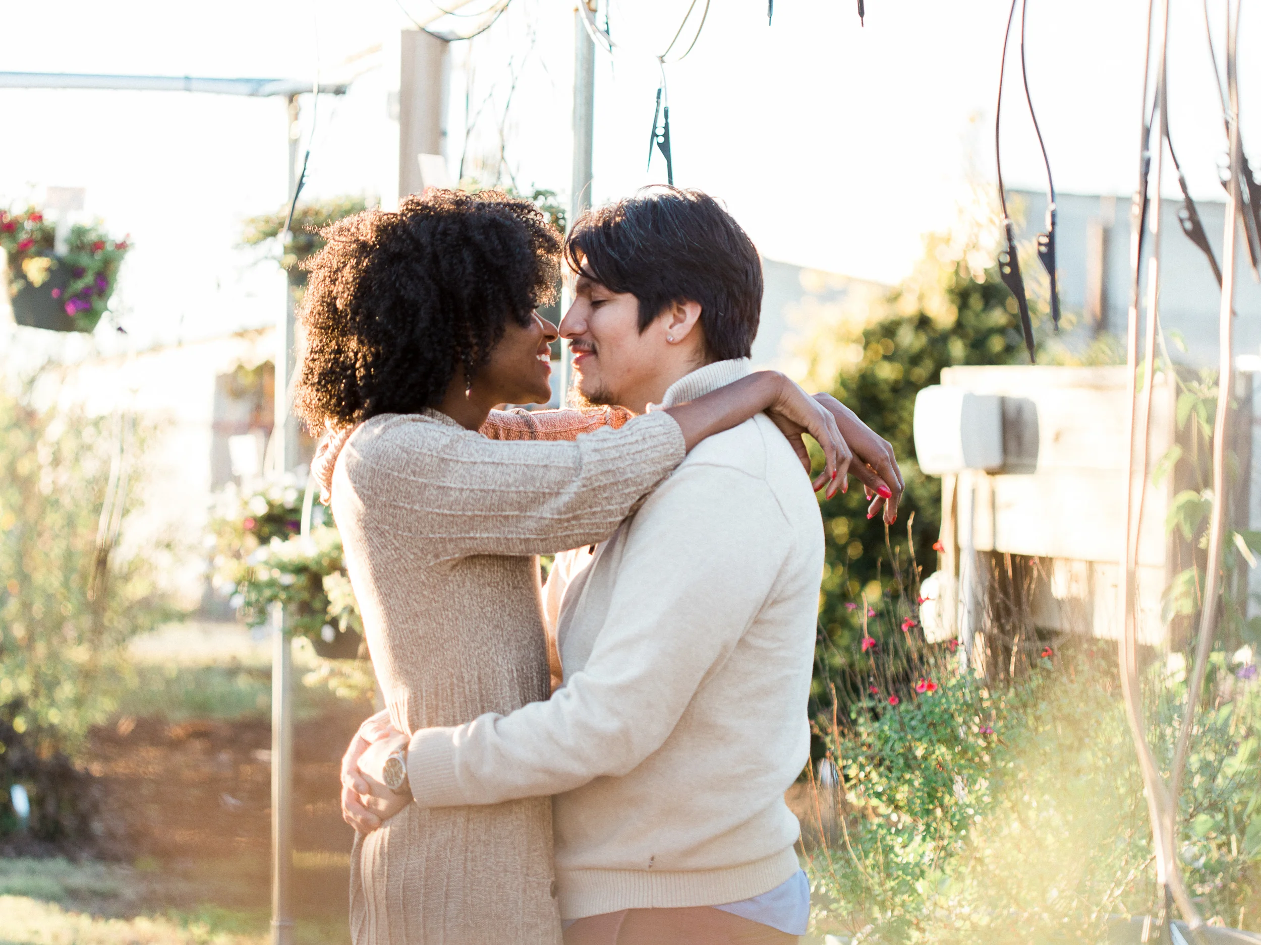 Wolfgang + Tanisha: Raleigh Arboretum Engagement // www.kristalajara.com