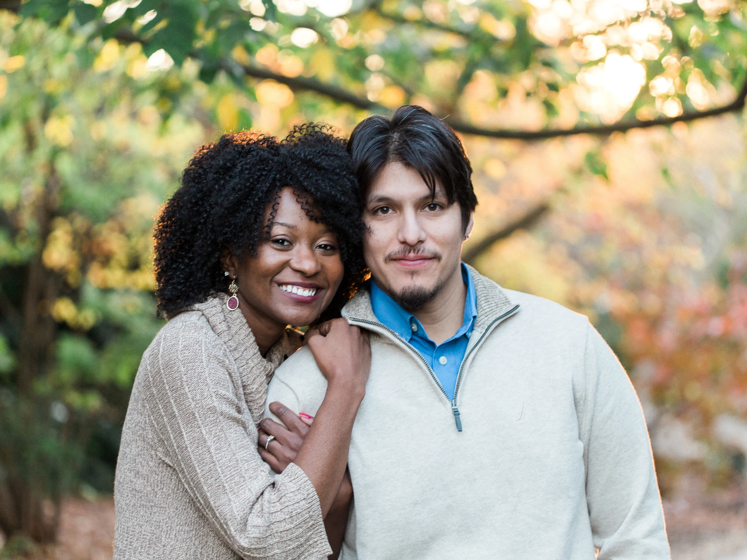 Wolfgang + Tanisha: Raleigh Arboretum Engagement // www.kristalajara.com