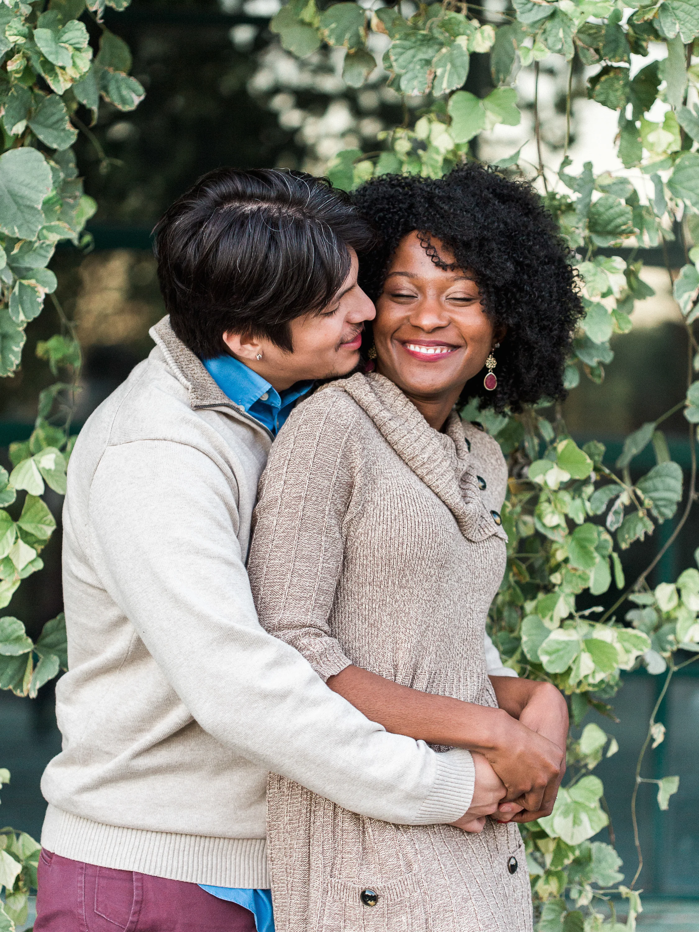 Wolfgang + Tanisha: Raleigh Arboretum Engagement // www.kristalajara.com